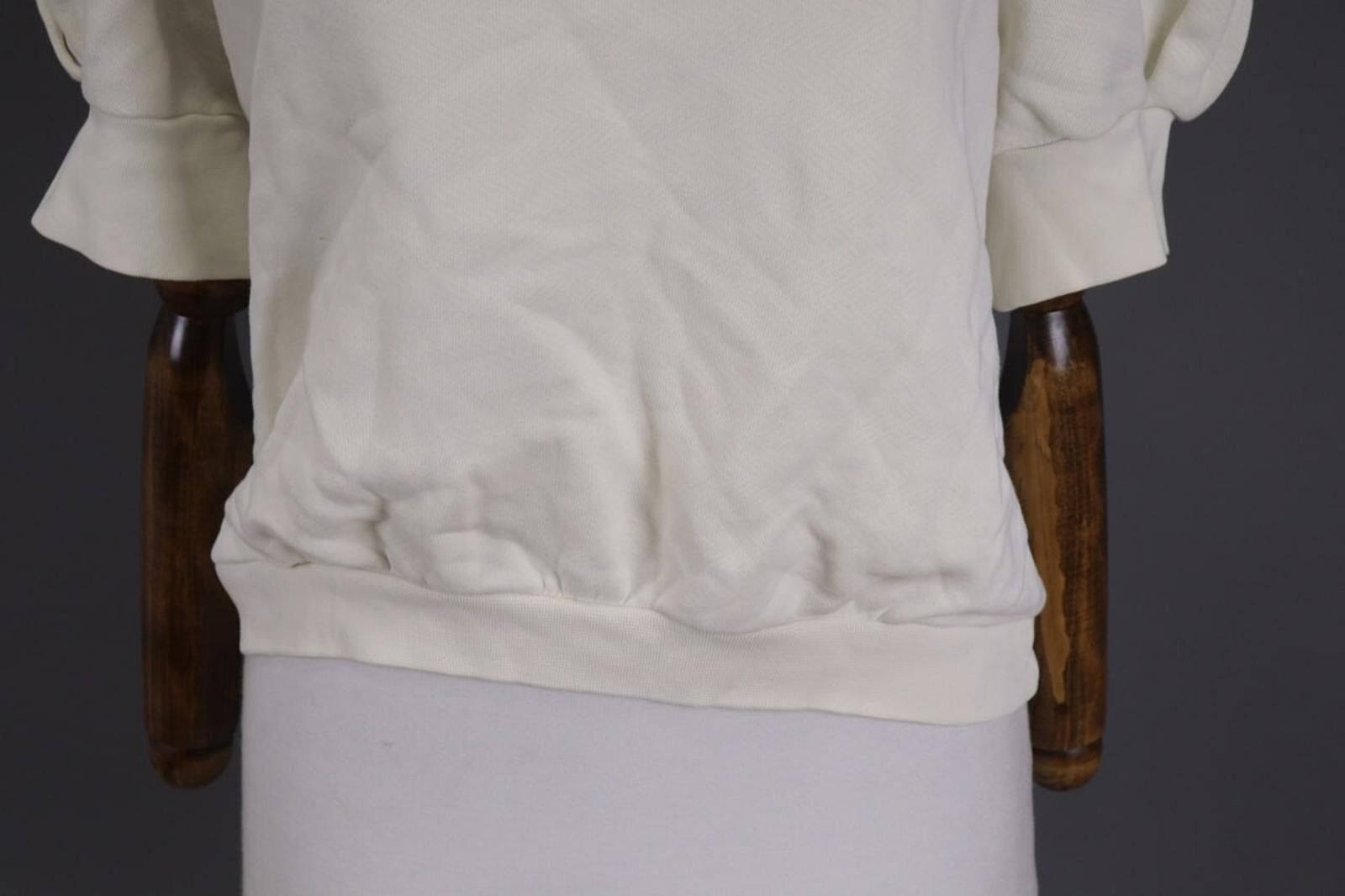 Wilkes Bashford BA&SH Leady Sweatshirt White Cropped Sweater Size 3 Size M / US 6-8 / IT 42-44 - 5 Thumbnail
