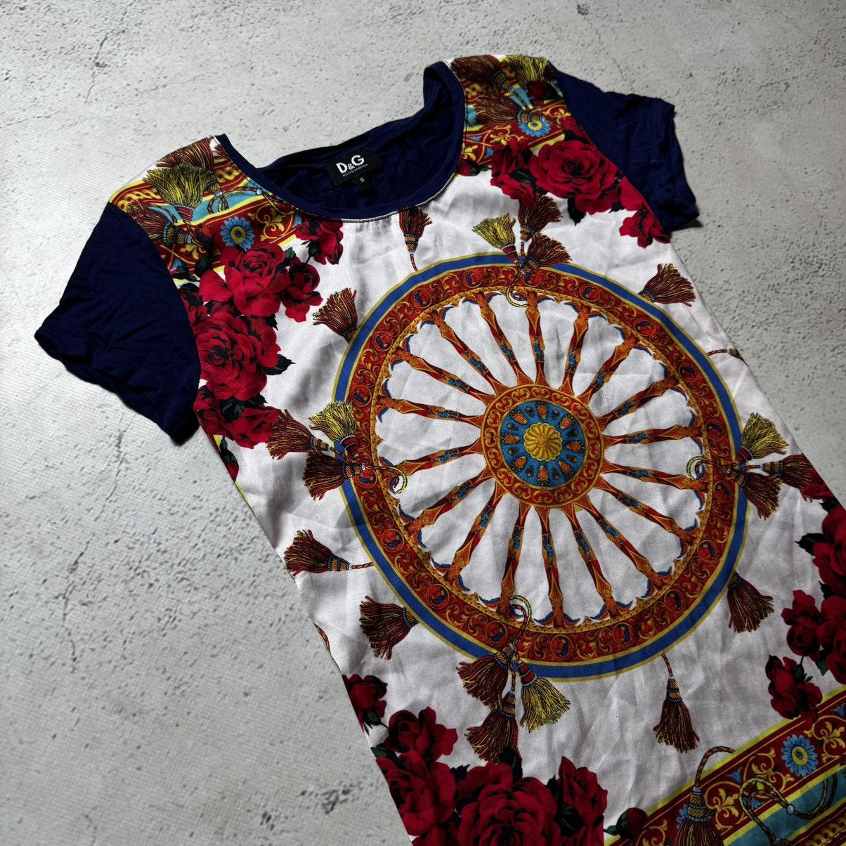 Dolce & Gabbana vintage flowers print dolce gabbana t shirt Size S / US 4 / IT 40 - 2 Thumbnail