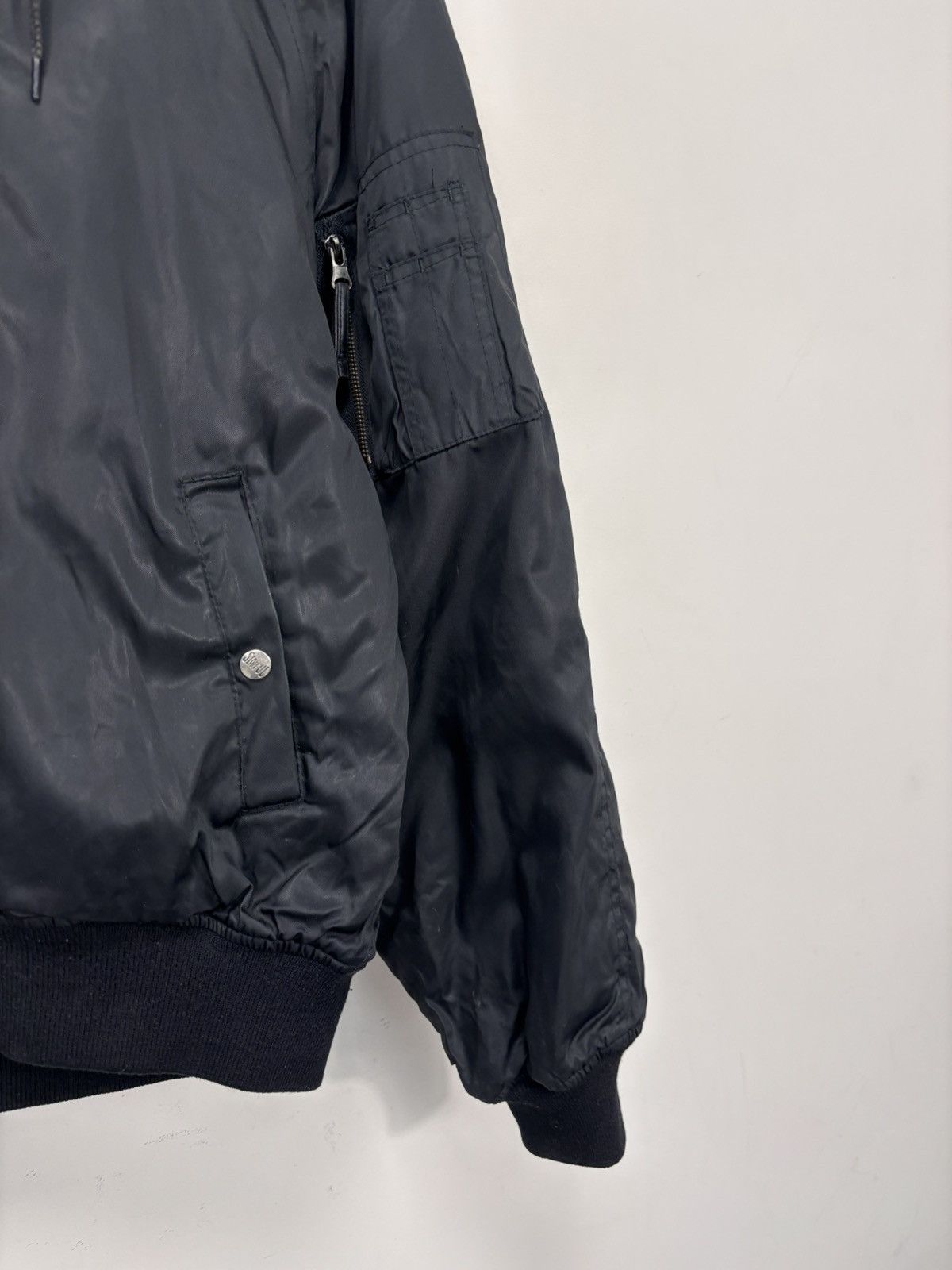Other Vintage Sinful Y2K Rare Black N-2B Flight Bomber Jacket Size US M / EU 48-50 / 2 - 6 Thumbnail