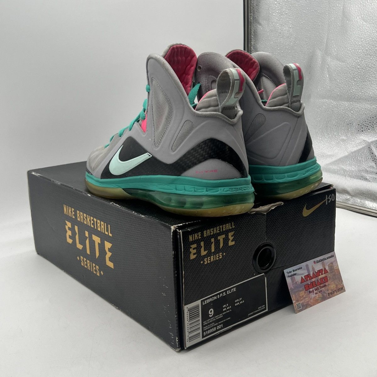 Nike Lebron 9 south beach Size US 9 / EU 42 - 4 Thumbnail