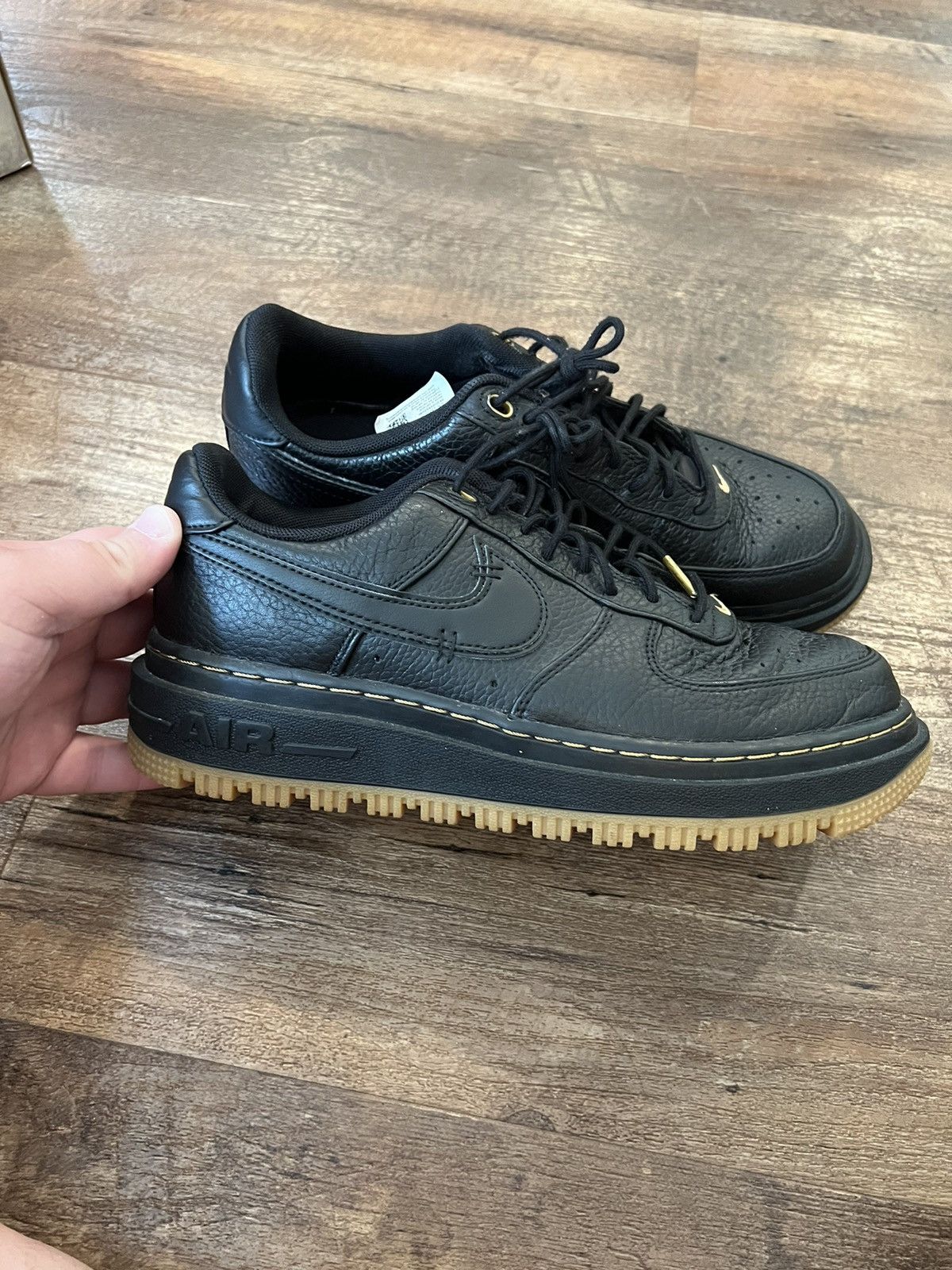 Nike Nike Air Force 1 Low Luxe Black Gum Shoes Men's Size 7.5 Size US 7.5 / EU 40-41 - 1 Thumbnail