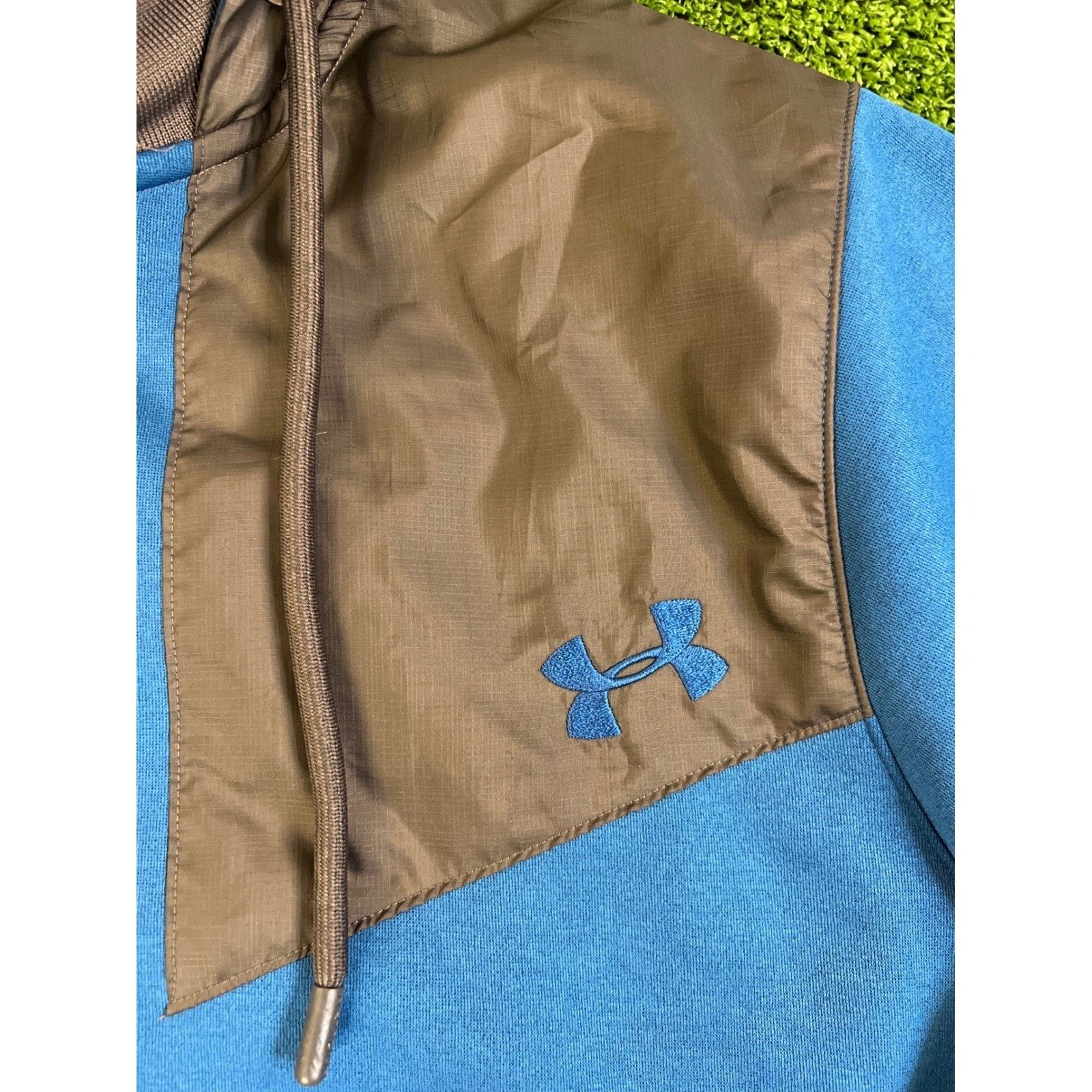 Under Armour Under Armour Mens Medium Blue Gray Full Zip Hoodie Size US M / EU 48-50 / 2 - 2 Thumbnail