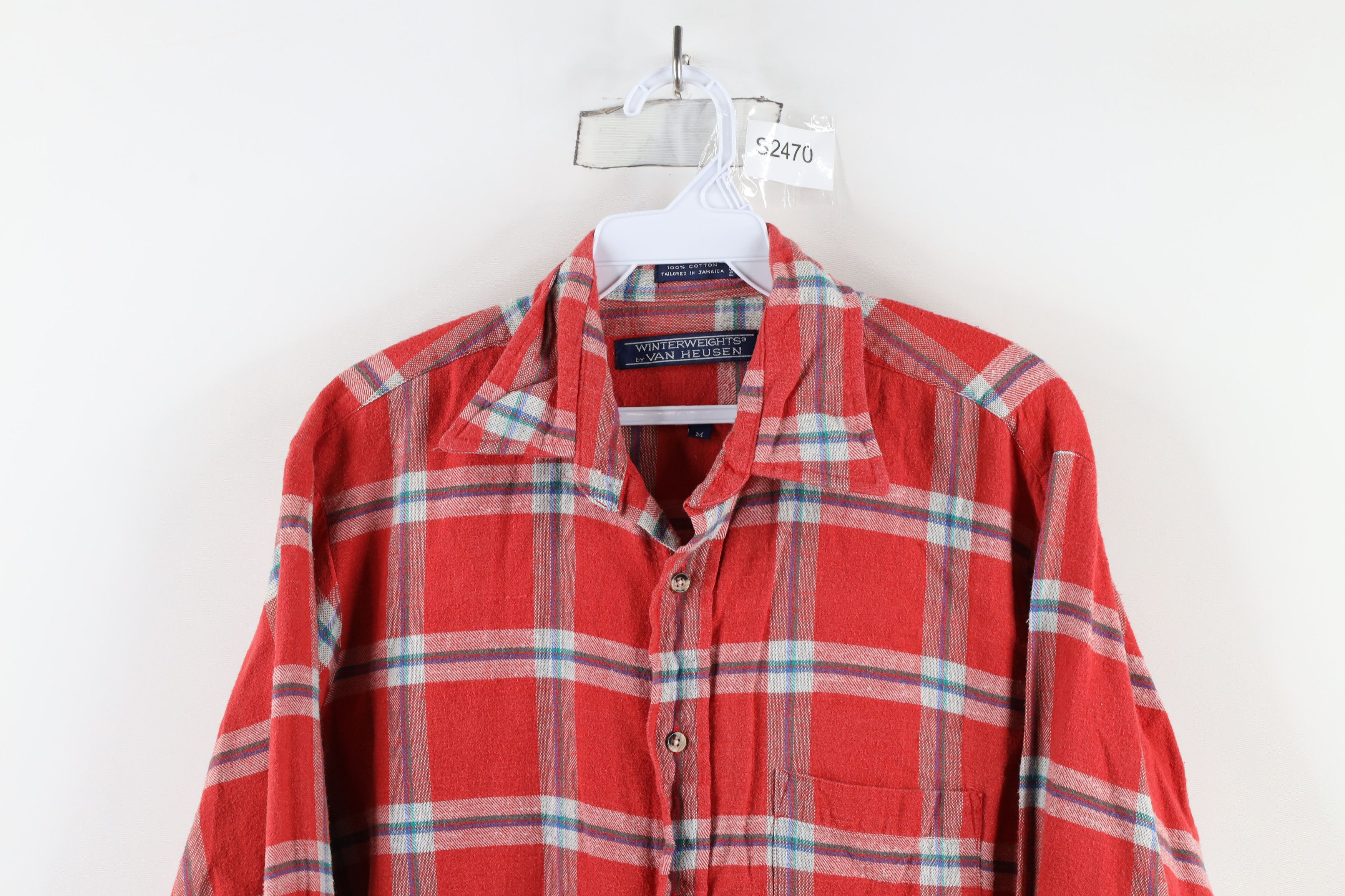 Vintage Vintage 70s Streetwear Flannel Collared Button Shirt Plaid Size US M / EU 48-50 / 2 - 2 Thumbnail