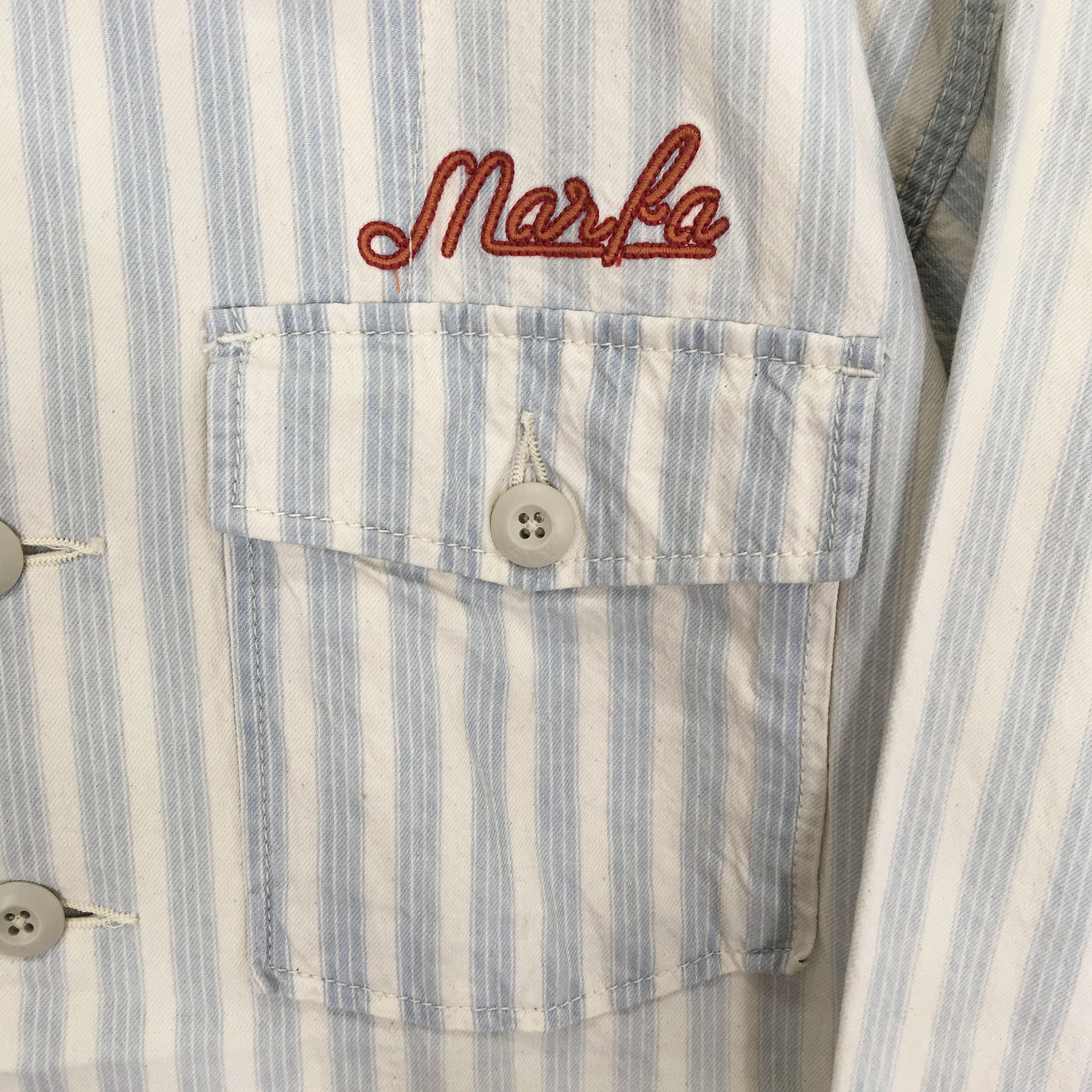 SLY Vintage SLY Japan Button Down Shirt Striped Bowling Workwear Size US M / EU 48-50 / 2 - 5 Thumbnail