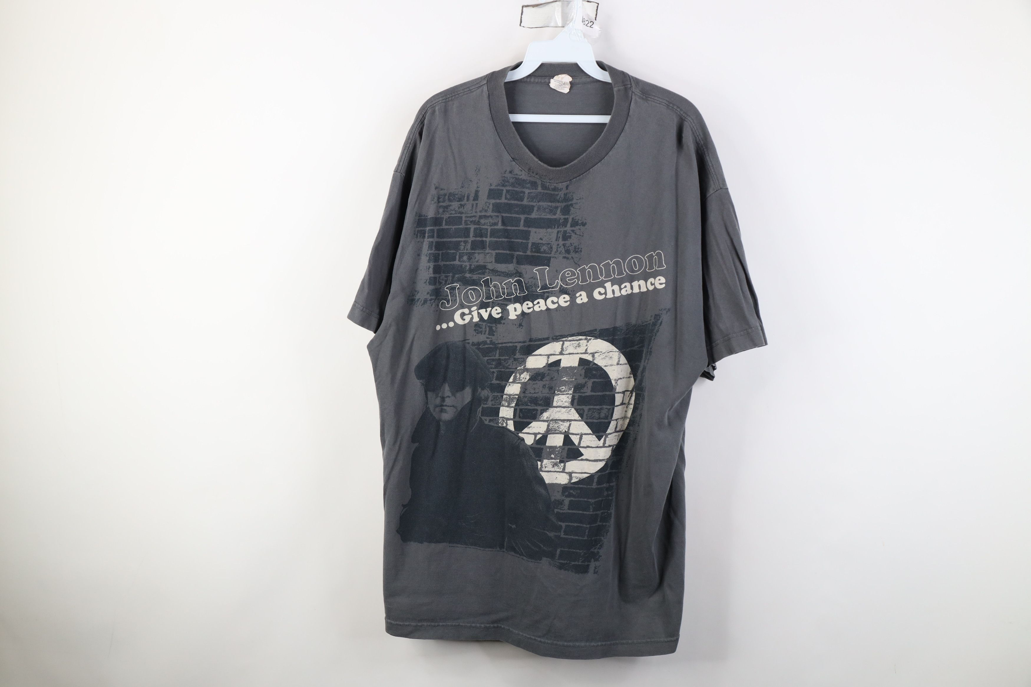 Vintage Vintage Y2K 2006 John Lennon Give Peace A Chance T-Shirt Size US XL / EU 56 / 4 - 1 Thumbnail
