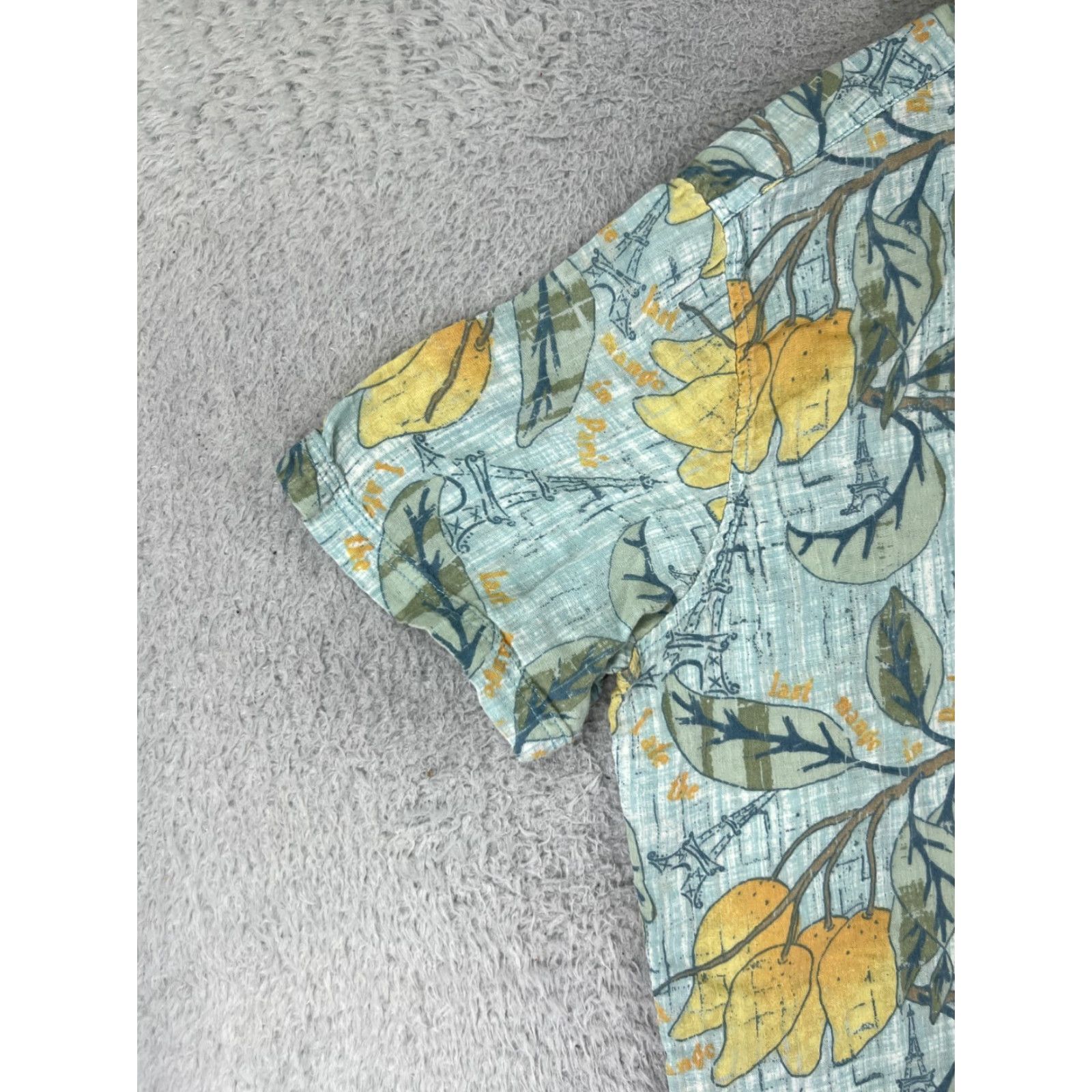 Vintage Margaritaville Button-Up Shirt Mens Large Green Floral Hawaiian Cotton Short Sleeve Shirt - Classic Aloha Style Mens L Green Size US L / EU 52-54 / 3 - 5 Thumbnail