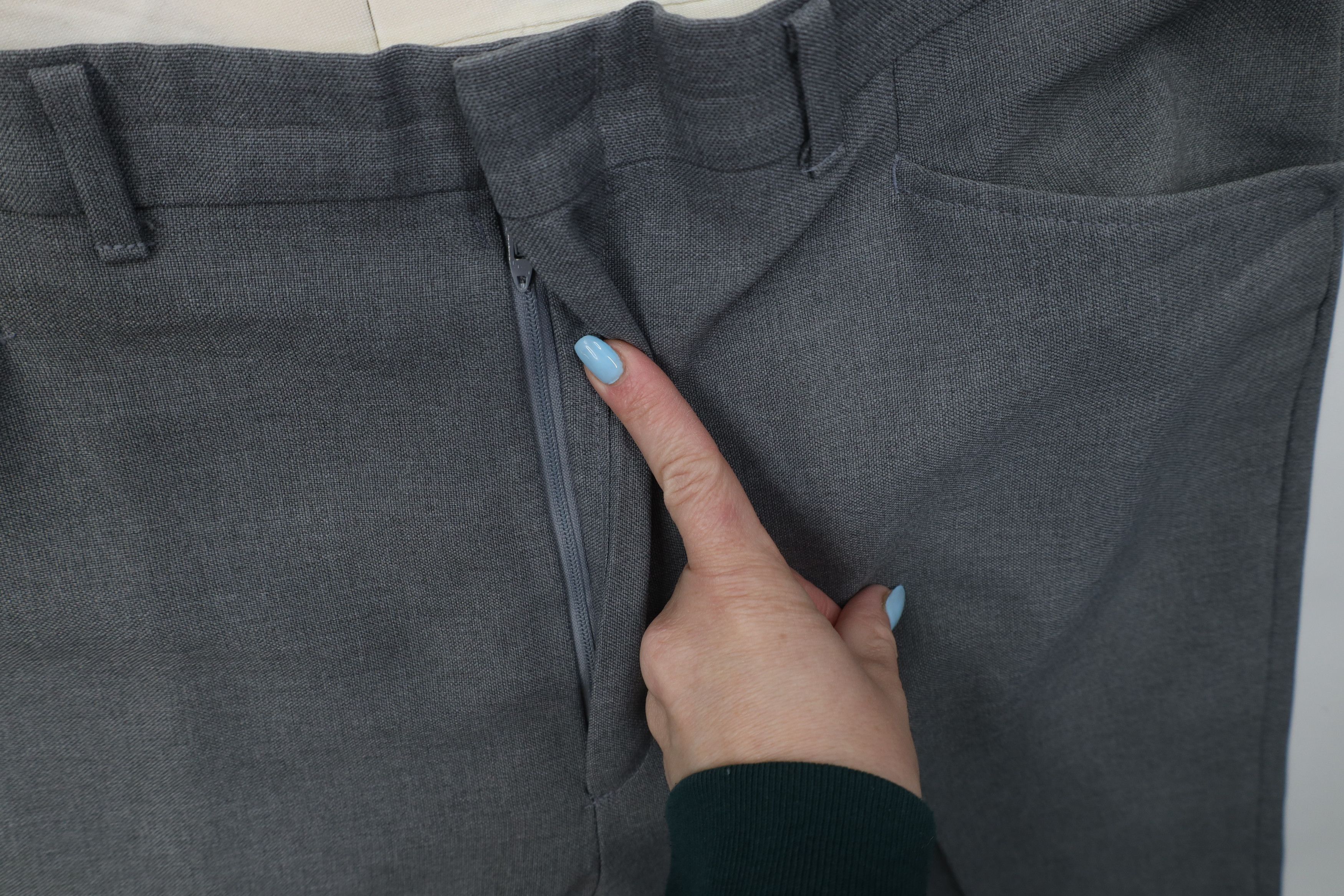 Vintage Vintage 70s Streetwear Flared Wide Leg Chino Pants Gray USA Size US 38 / EU 54 - 6 Thumbnail