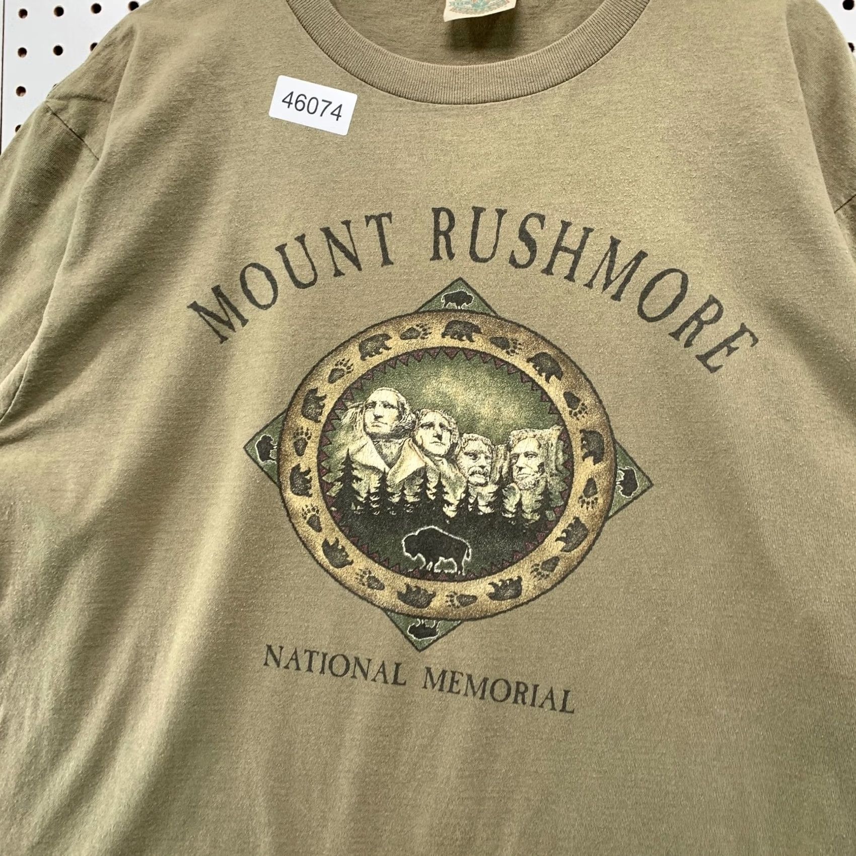 FRED VINTAGE Fred Harvey Mount Rushmore Shirt Mens XL Brown USA 90s Nature Outdoor Cotton Crew Neck Short Sleeve T-Shirt Size US XL / EU 56 / 4 - 6 Thumbnail