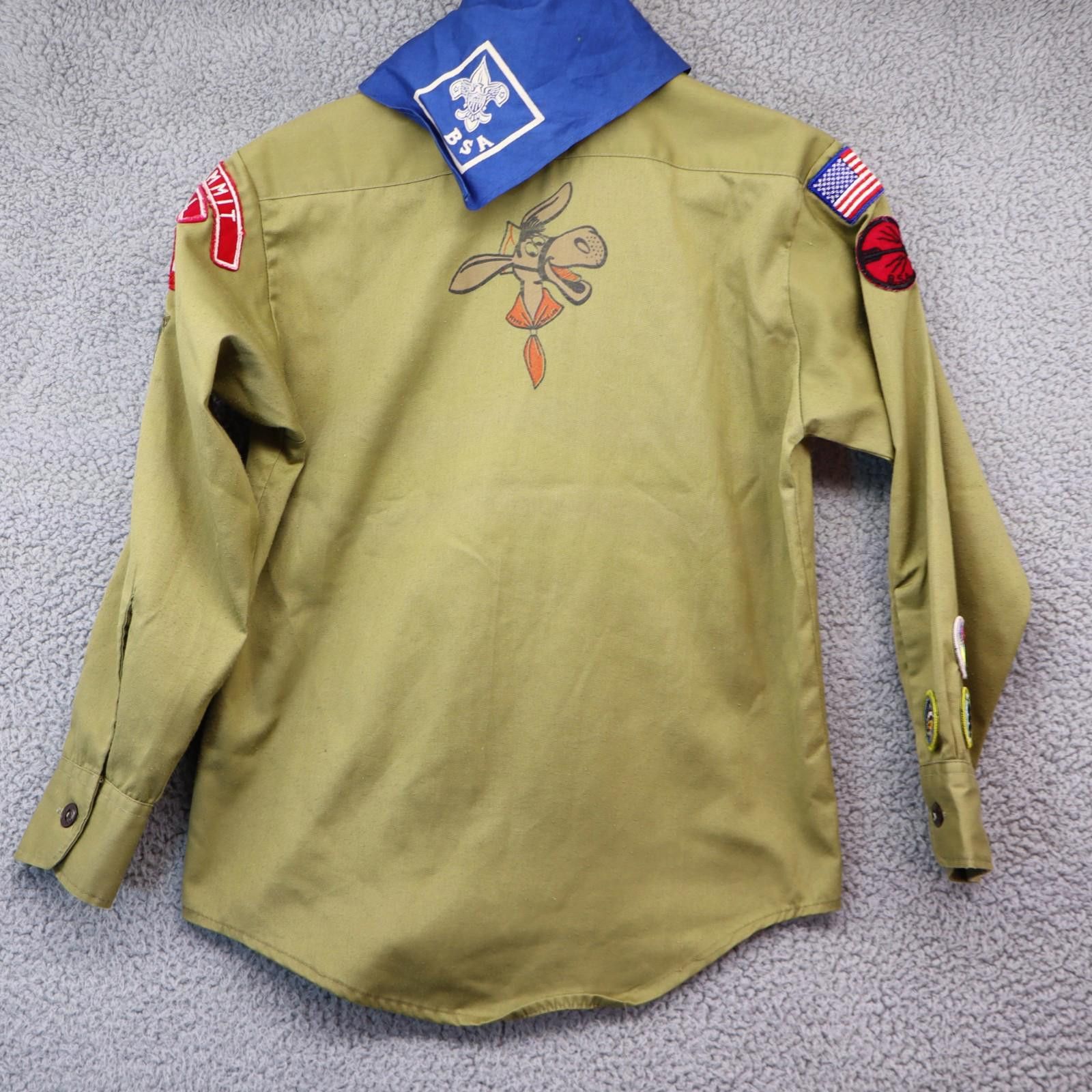 Other Vtg Cub Scouts BSA Shirt Youth Large Pedro 1970s Hankerchief Size ONE SIZE - 8 Thumbnail