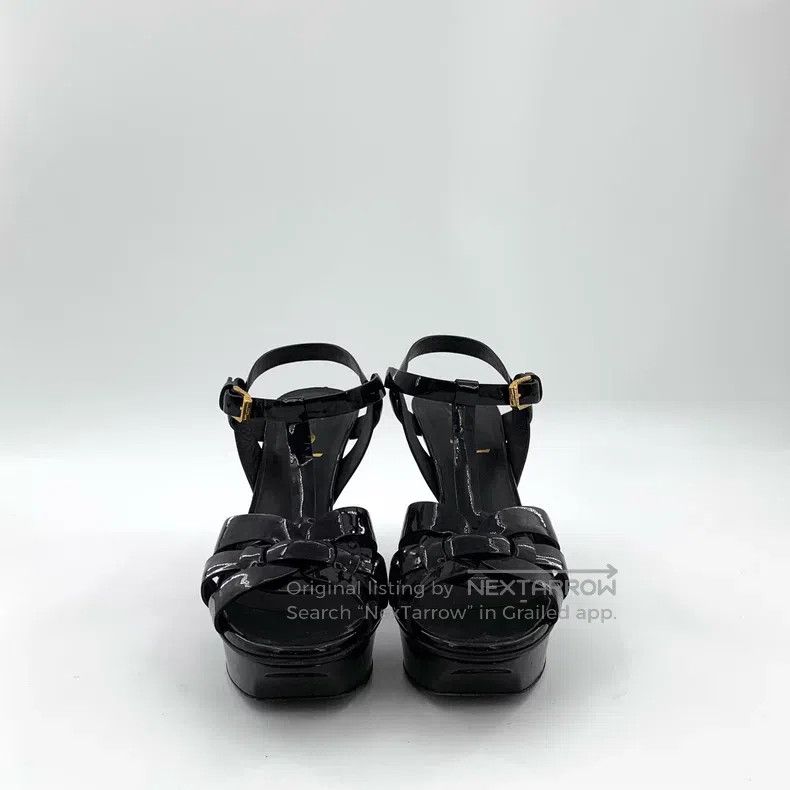 Saint Laurent Paris Saint Laurent Paris Black One Strap Buckle High Heel Sanda Size US 5.5 / IT 35.5 - 3 Thumbnail
