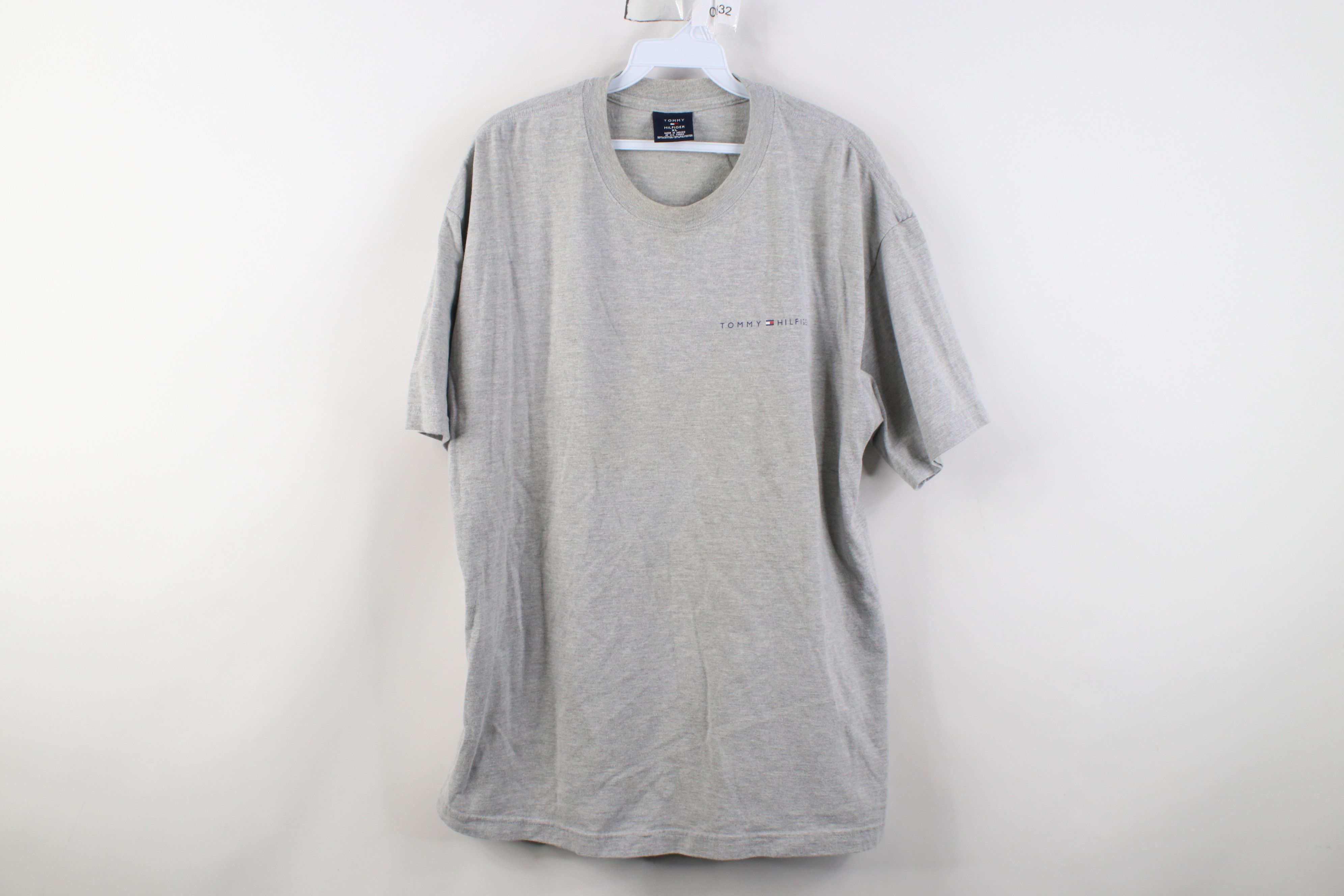 Tommy Hilfiger Vintage 90s Y2K Tommy Hilfiger Spell T-Shirt Heather Gray Size US XL / EU 56 / 4 - 1 Thumbnail
