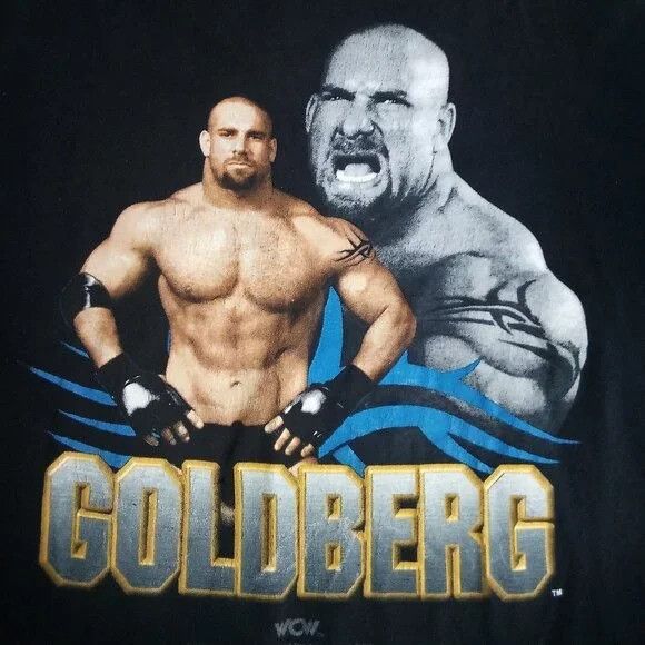 Tultex Vintage 90s Bill Goldberg WCW Wrestling T-Shirt Size US XL / EU 56 / 4 - 1 Thumbnail