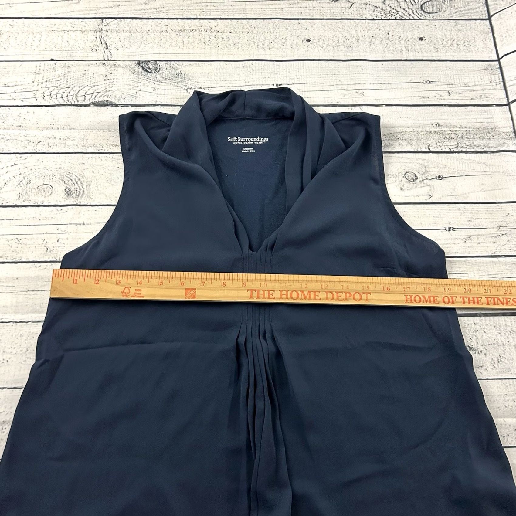 Soft Surroundings Soft Surroundings Tank Women's M Blue Sleeveless Shirt Adults Medium Blue Tank Top Womens Size M / US 6-8 / IT 42-44 - 4 Thumbnail