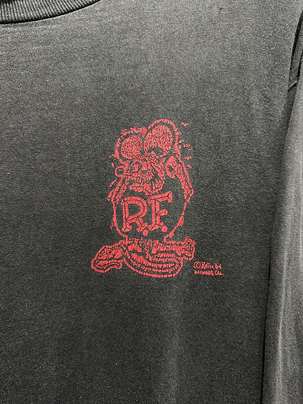 Girl Skateboards Thrashed Vintage 90s Rat Fink Flame Skateboard Faded Tee Size US M / EU 48-50 / 2 - 5 Thumbnail