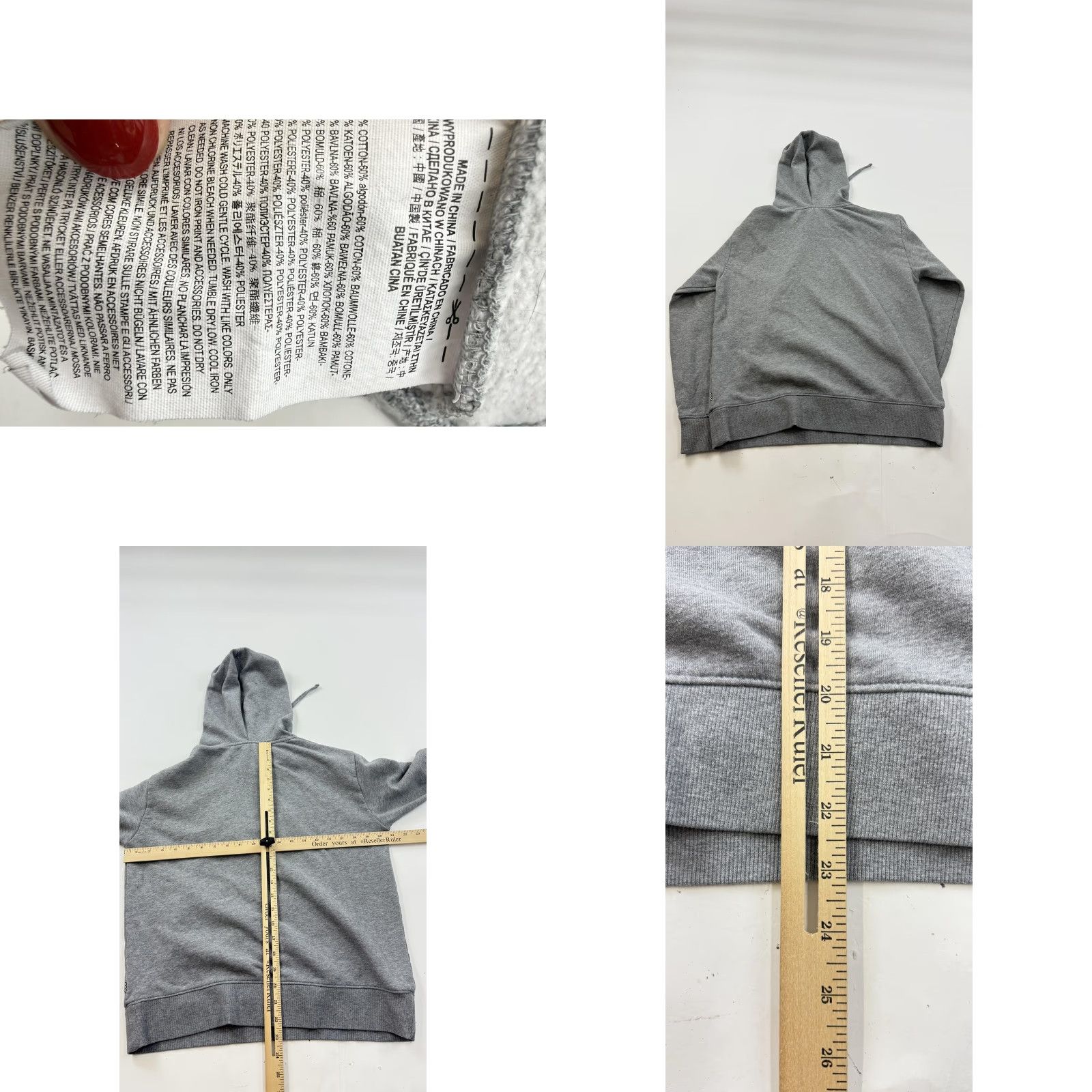 Vans Vans Hoodie Sweatshirt Mens Medium Gray Off The Wall 1966 Graphic Fleece Size US M / EU 48-50 / 2 - 8 Thumbnail