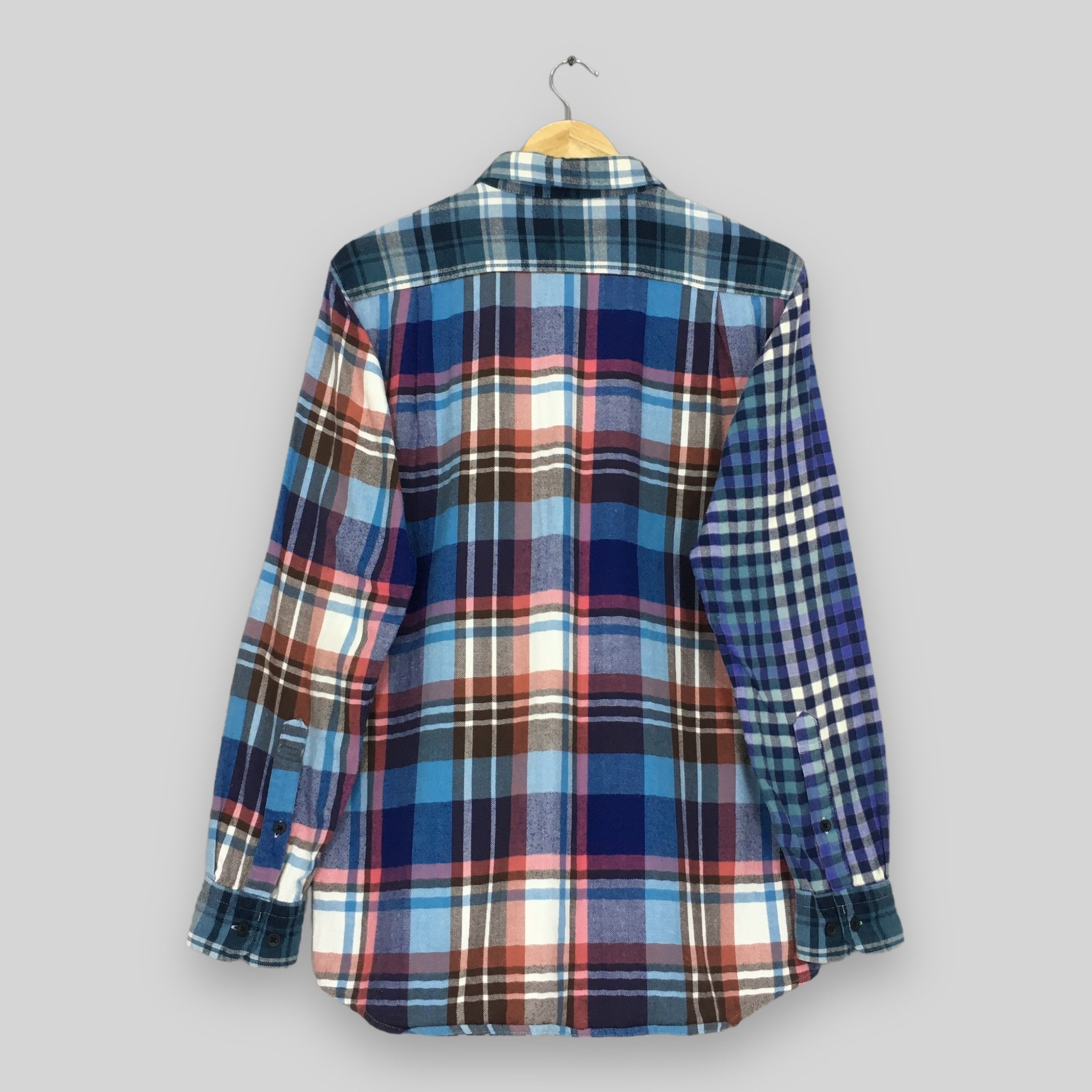 JW Anderson × Uniqlo Patchwork Rebuild Uniqlo Checkered Flannel Shirt Medium Size US M / EU 48-50 / 2 - 7 Thumbnail