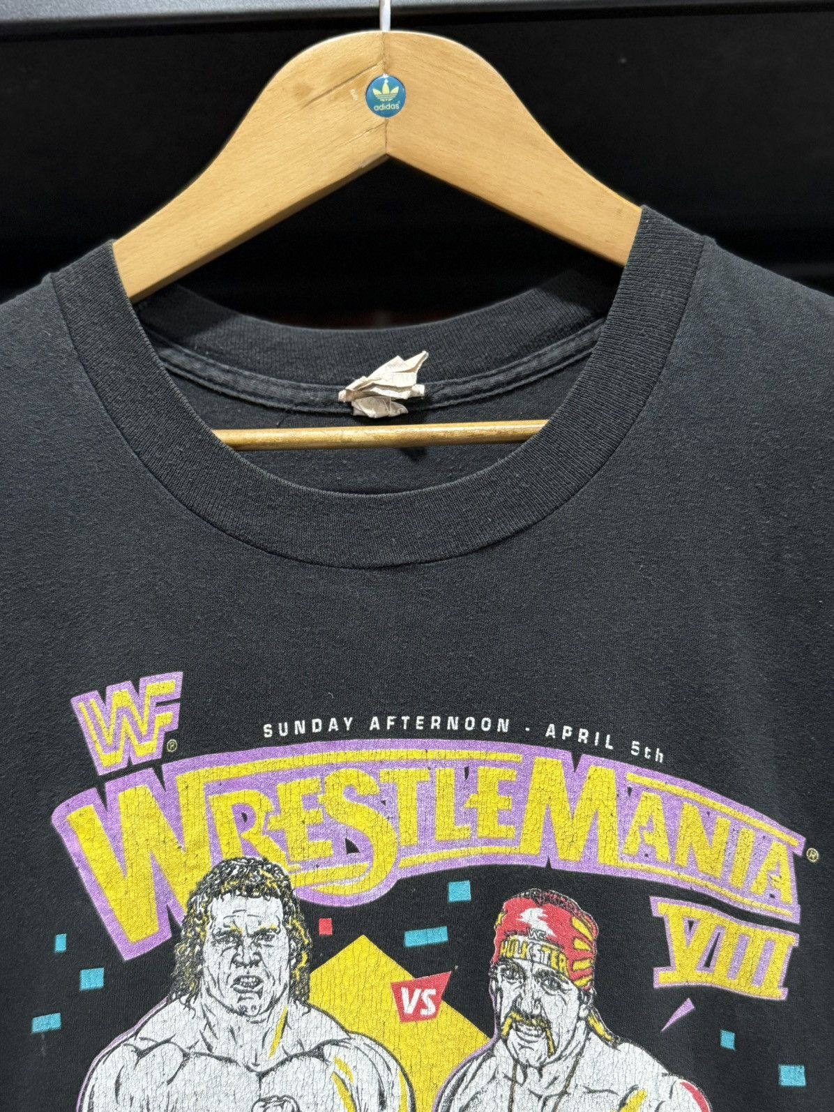 Vintage 90s Wrestle Mania Ric Flair Randy Savage Hulk Hogan Faded Size US XL / EU 56 / 4 - 5 Thumbnail