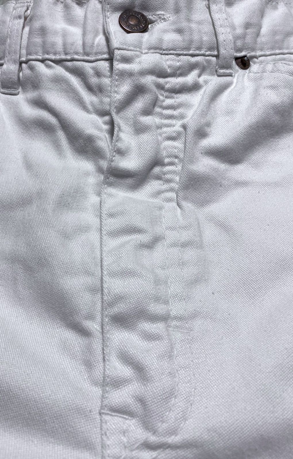 Levi's Vintage Clothing Deadstock Archival 50’s-60’s Levis White Fringed Jeans Denim Size 28" / US 6 / IT 42 - 9 Thumbnail
