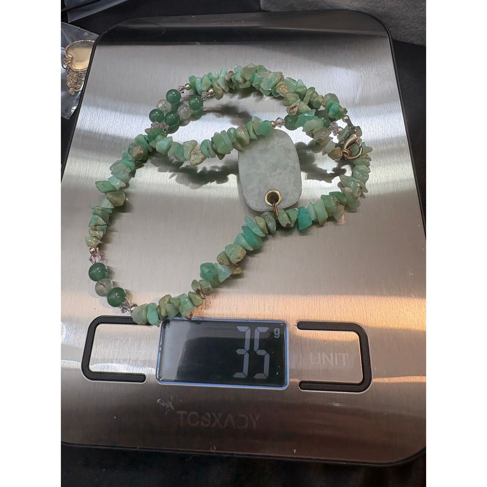 Other Vintage Jadeite Pendant Necklace 54g 1.25in Stone Size ONE SIZE - 11 Thumbnail