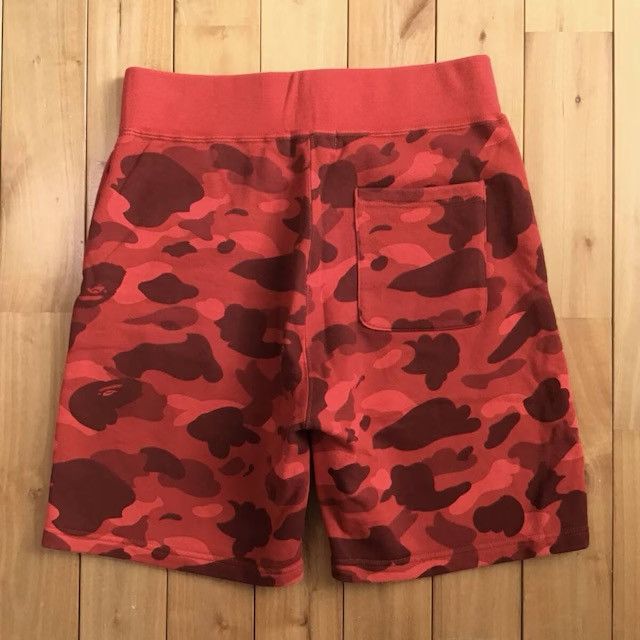 Bape BAPE Red camo sweat shorts a bathing ape ★size M Size US 32 / EU 48 - 2 Thumbnail
