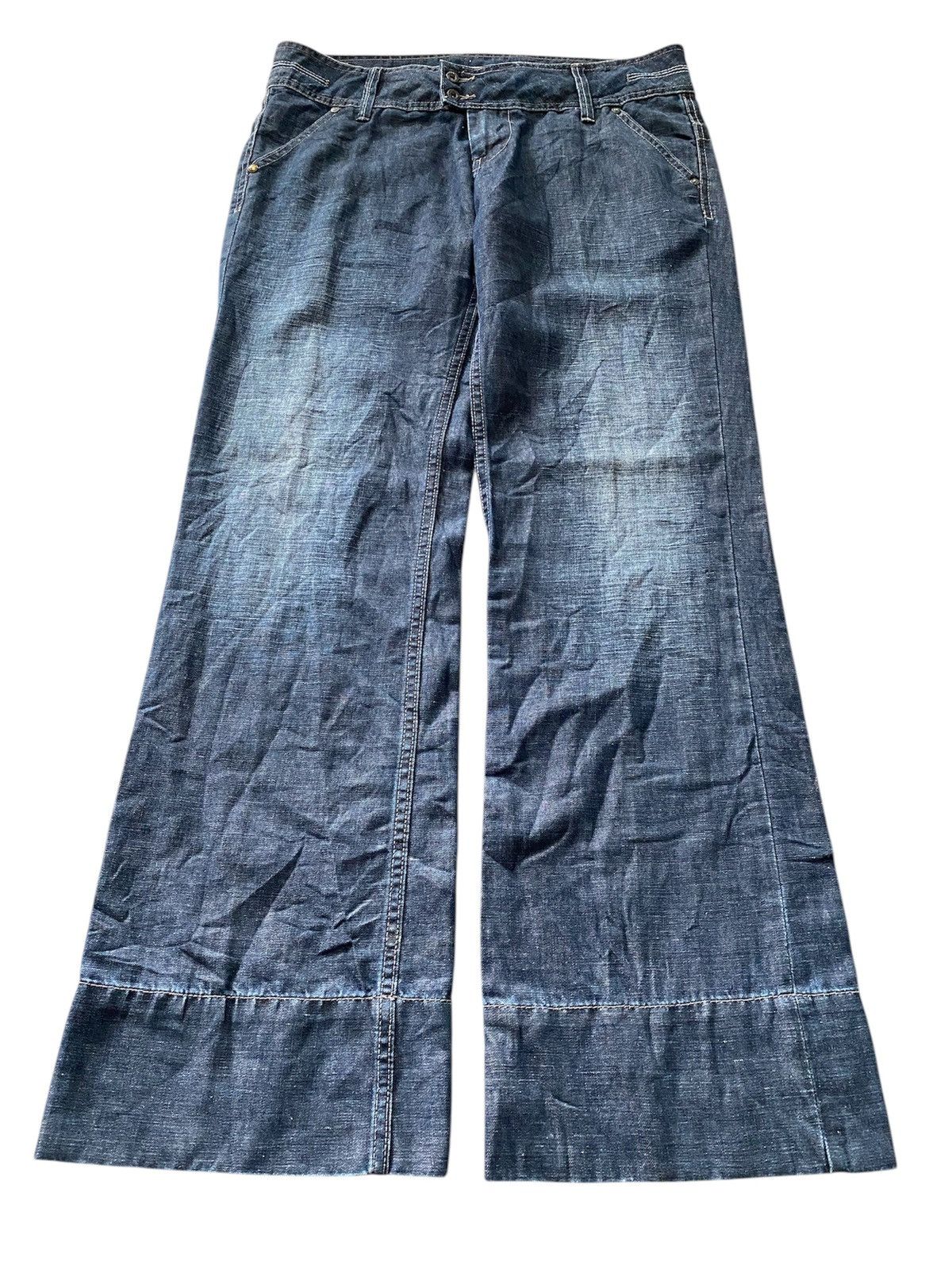 Pepe Jeans × Vintage 🔥Baggy🔥Pepe Jeans London B23 Slouch Ladies Wide Leg Size 34" / US 12 / IT 48 - 6 Thumbnail