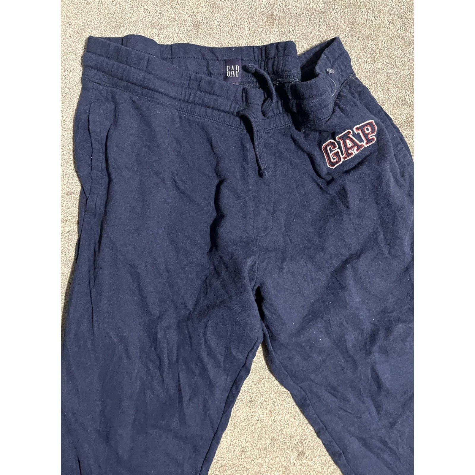 Gap Gap Jogger Pants - Navy Blue - Men's Size Large (L) Solid Logo, Activewear, Pre-Owned Good Condition Size US 33 - 2 Thumbnail