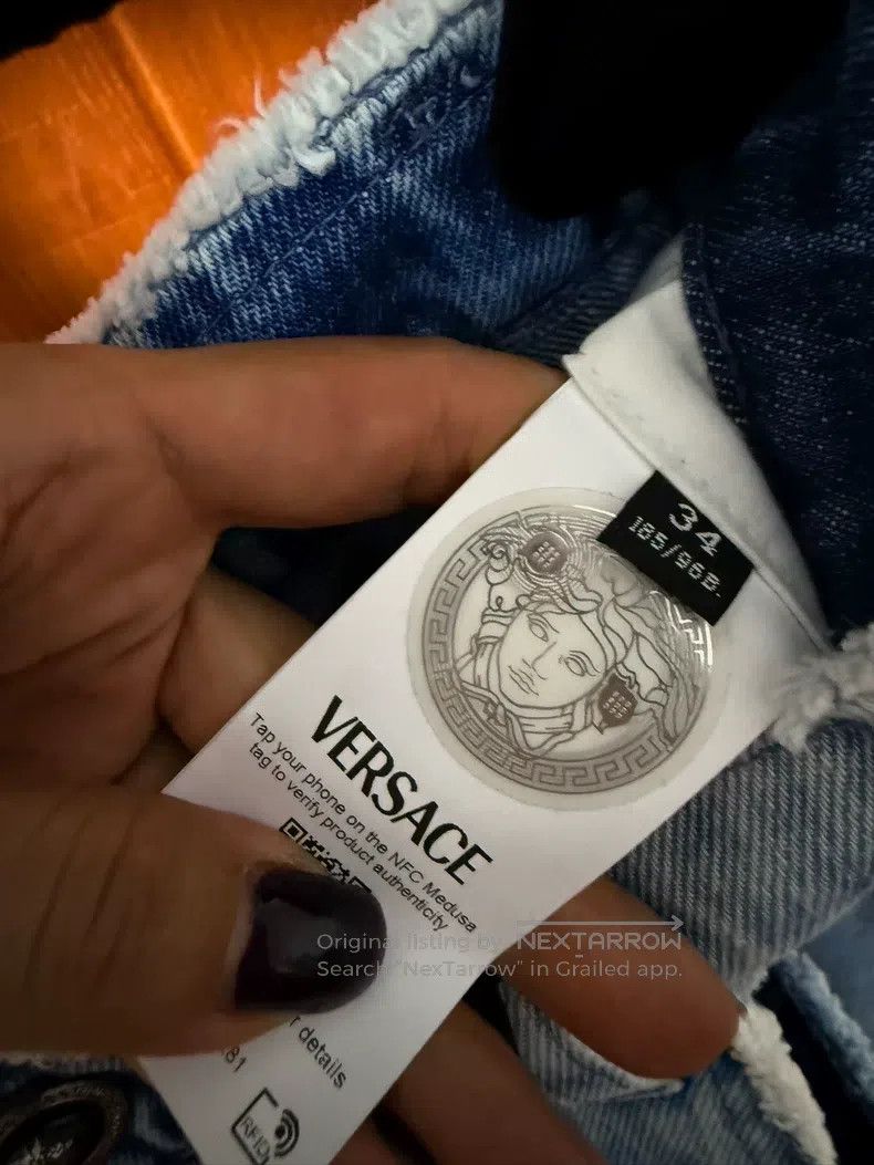 Versace Versace Washed wide-leg jeans Size US 34 / EU 50 - 8 Thumbnail