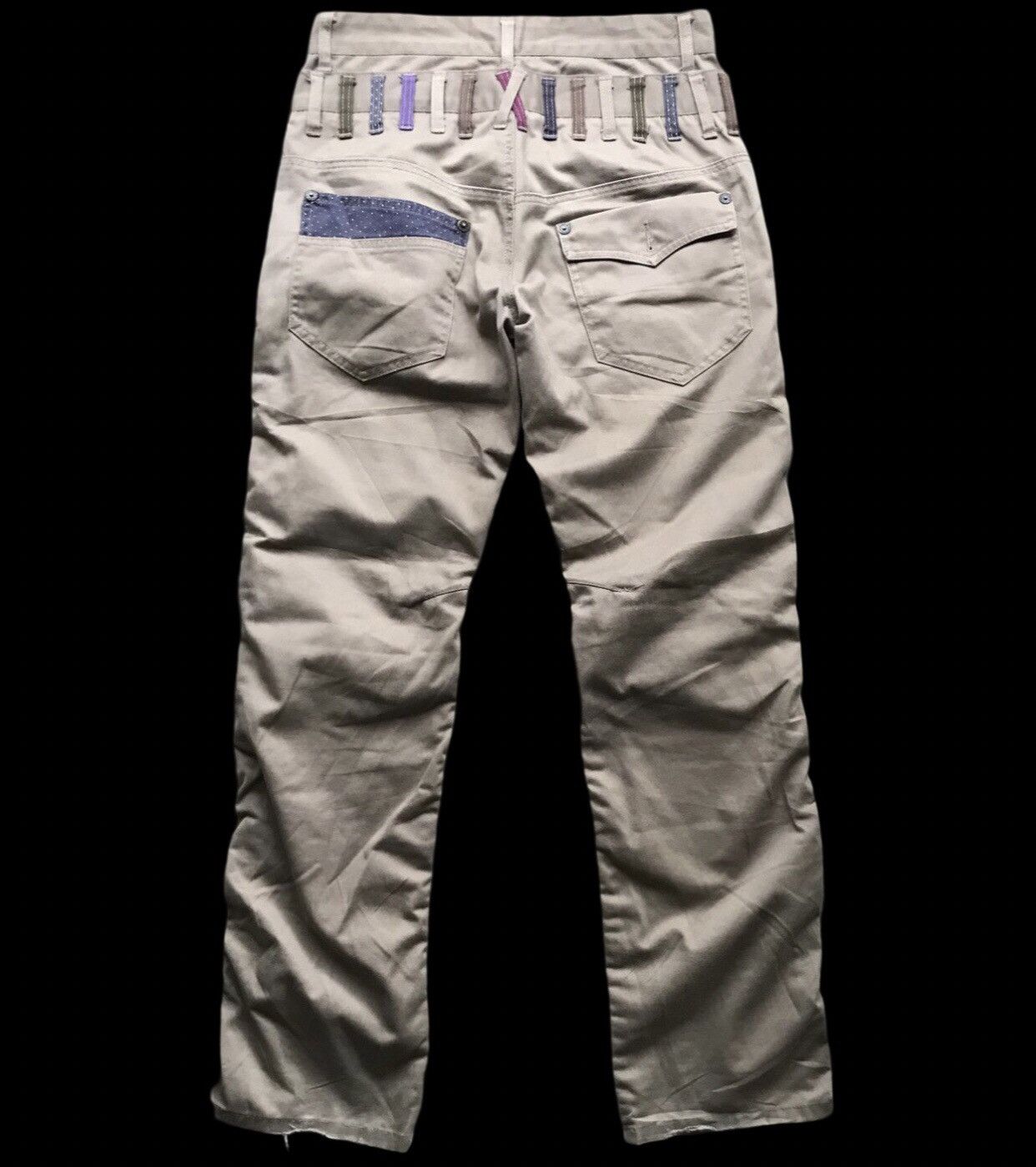 Japanese Brand × Seditionaries P23 Double Waist🔥NYLAUS JEANS Wrinkle Leg Zipper Pant Size US 30 / EU 46 - 2 Thumbnail