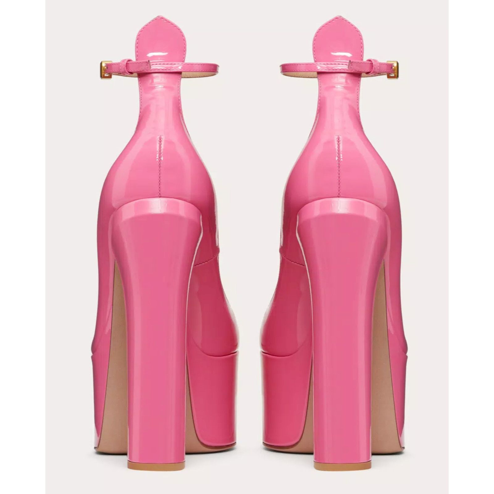 Valentino Rockstud Tan-go Leather Ankle Strap Platform Heel Pump 40 Size US 10 / IT 40 - 11 Thumbnail