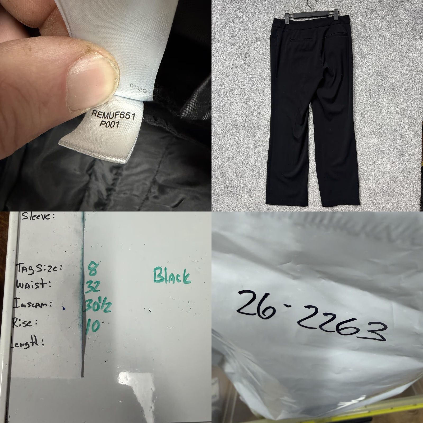Liz Claiborne Liz Claiborne Dress Pants Womens 8 Black Straight Leg Stretch Twill Office Business Casual Size 30" / US 8 / IT 44 - 9 Thumbnail
