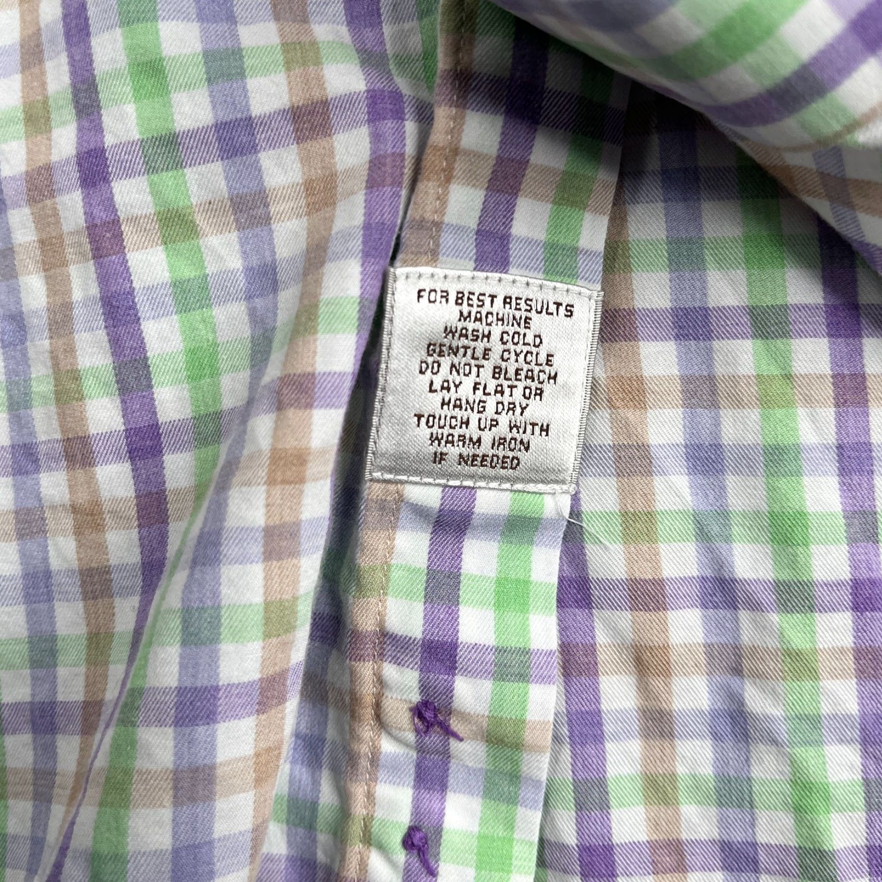 Peter Millar Peter Millar Shirt Large Multicolor Check Long Sleeve Button-Up Mens Size US L / EU 52-54 / 3 - 3 Thumbnail