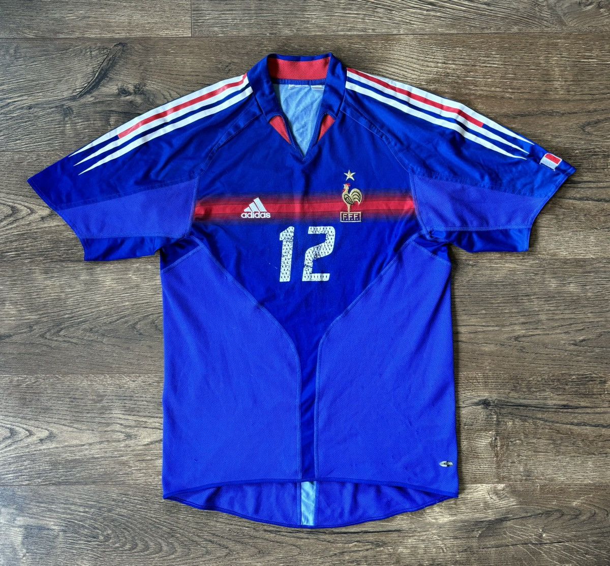 Adidas × Vintage Vintage French Home Team #12 Henry 2004-2005 Season Jersey Size US M / EU 48-50 / 2 - 7 Thumbnail