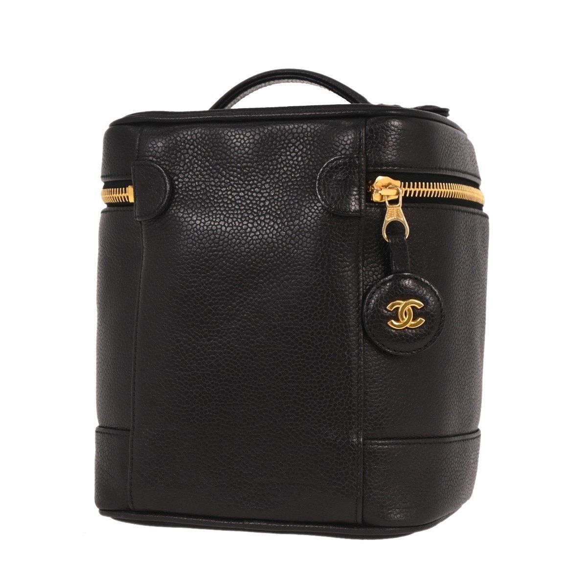 Chanel Chanel Caviar Vintage Timeless Cosmetic Case Black Size ONE SIZE - 2 Thumbnail