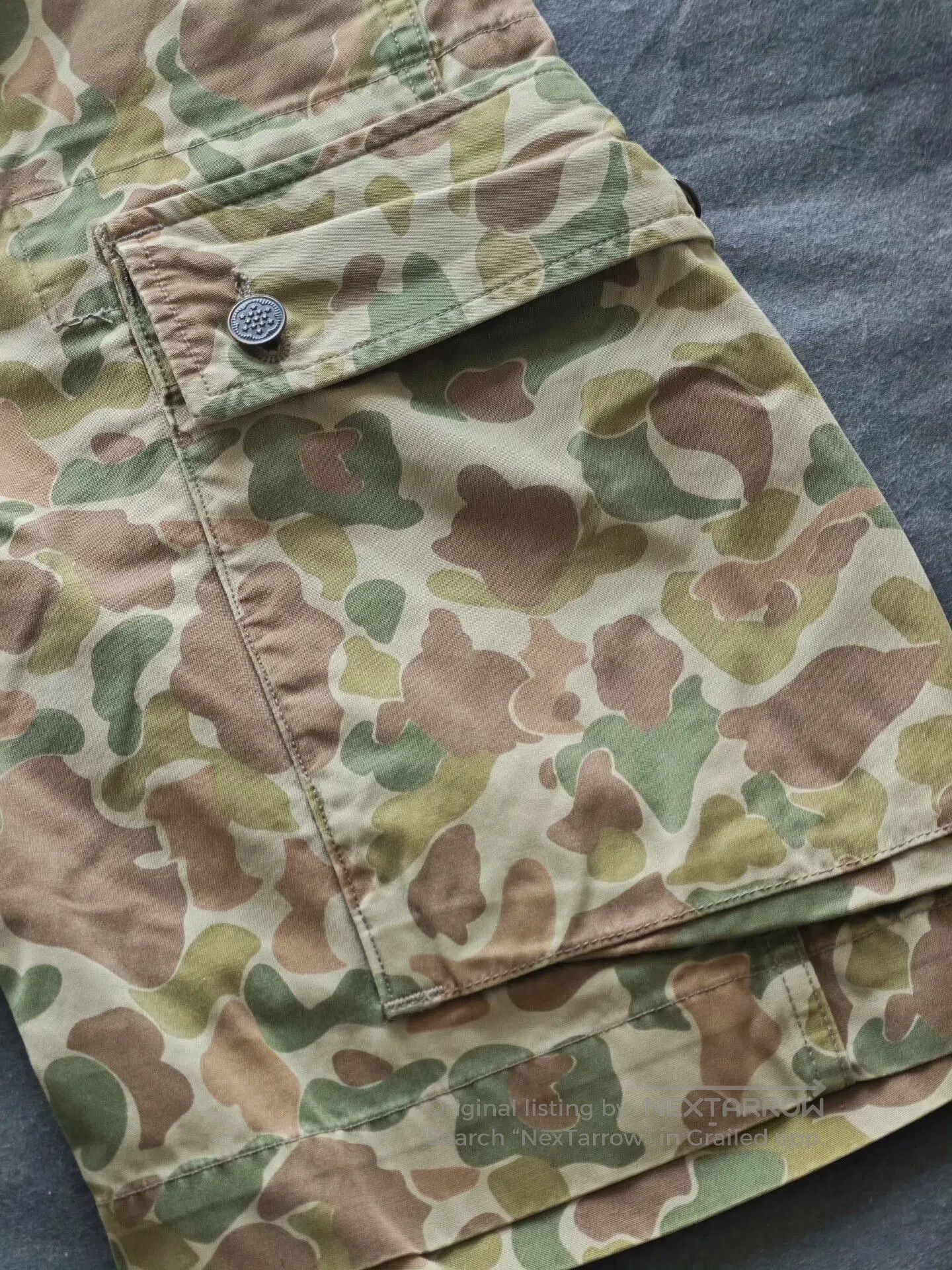 RRL Ralph Lauren RRL Camouflage Cargo Shorts. Size US 30 / EU 46 - 3 Thumbnail