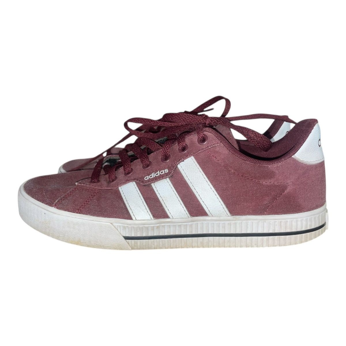 Adidas adidas Men's Daily 3.0 Burgundy /White Skate Sneakers Sz 9 Size US 9 / EU 42 - 2 Thumbnail