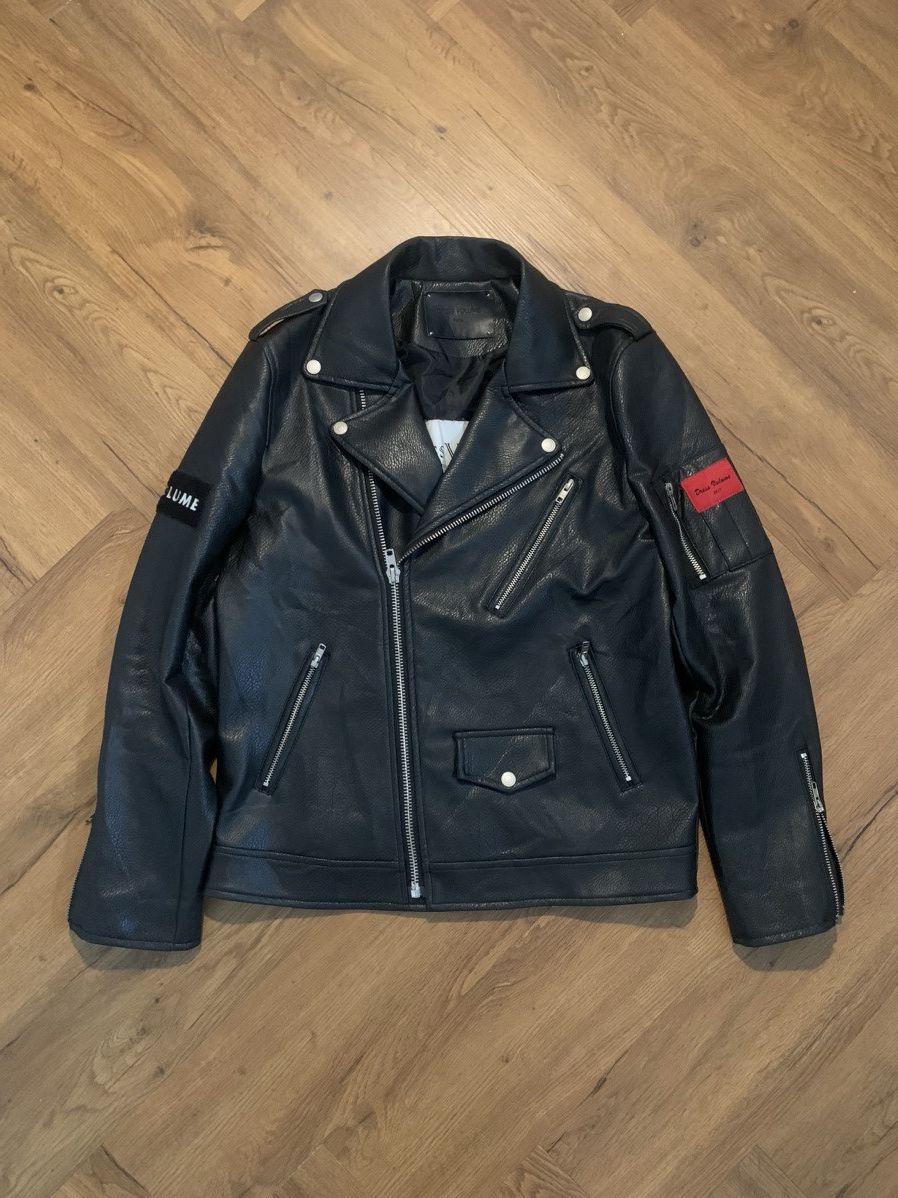 14th Addiction × If Six Was Nine × Le Grande Bleu (L.G.B.) Dress Volume faux Leater jacket Ramones Size US L / EU 52-54 / 3 - 1 Thumbnail