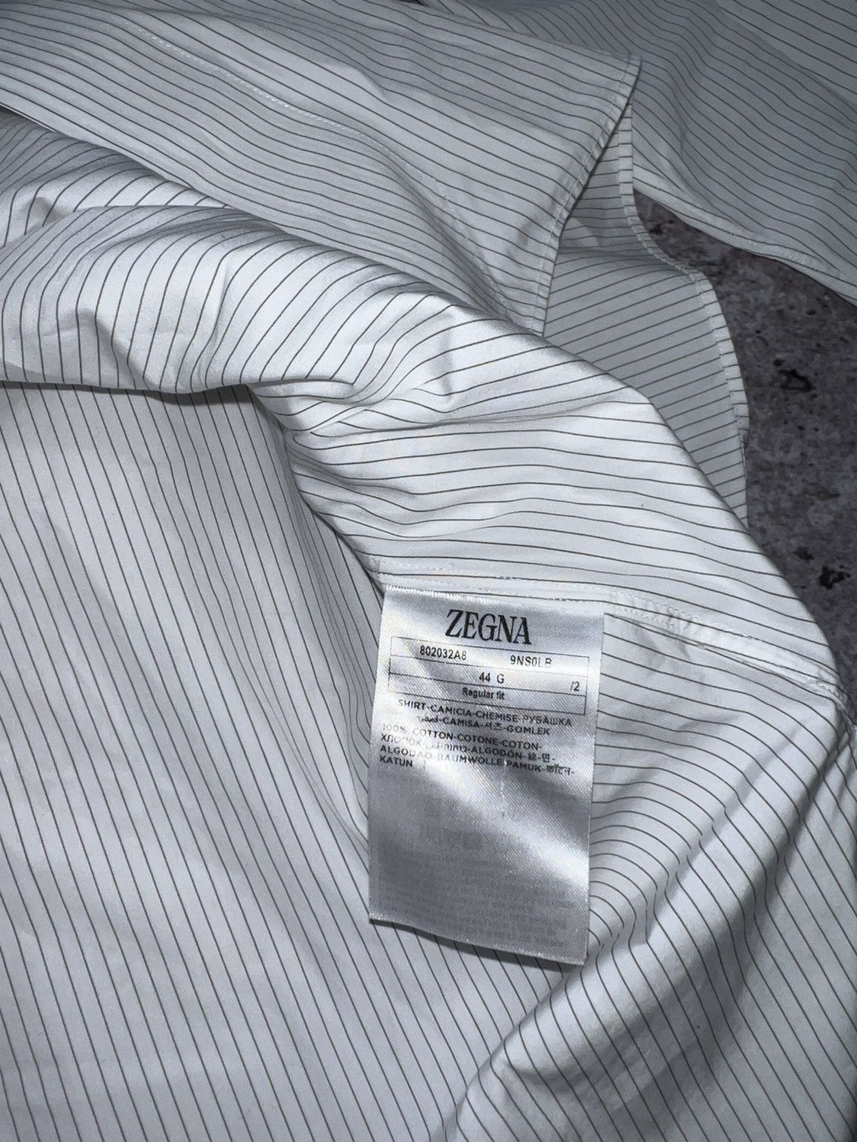 Ermenegildo Zegna Zegna Striped longsleeve Dress shirt Size US L / EU 52-54 / 3 - 4 Thumbnail