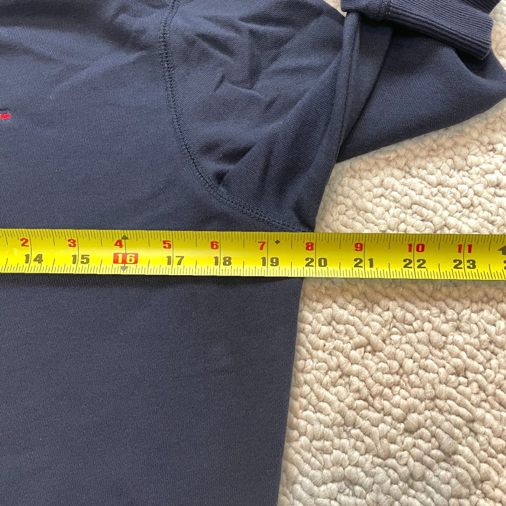 Tommy Hilfiger Tommy Hilfiger Sweatshirt Sport Womens XS Navy Blue Soft Crew Neck Logo Sweater Size XS / US 0-2 / IT 36-38 - 7 Thumbnail