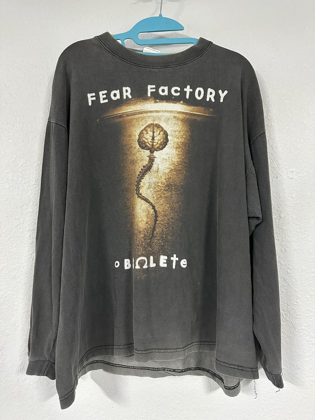 Vintage Fear Factory Obsolete Faded Ls Size US L / EU 52-54 / 3 - 1 Thumbnail