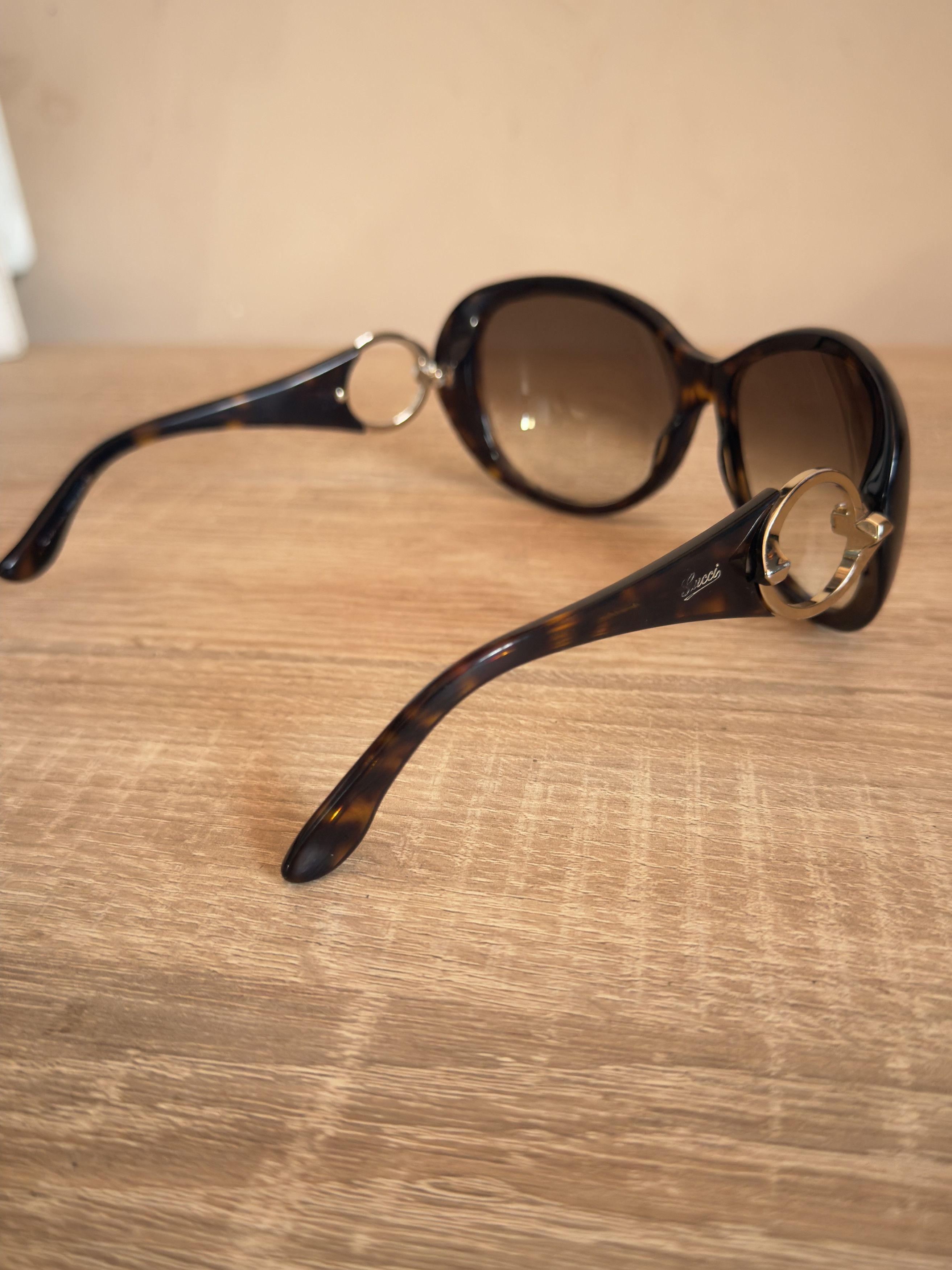 Gucci Sunglasses interlocking gucci vintage tortoise women Size ONE SIZE - 6 Thumbnail