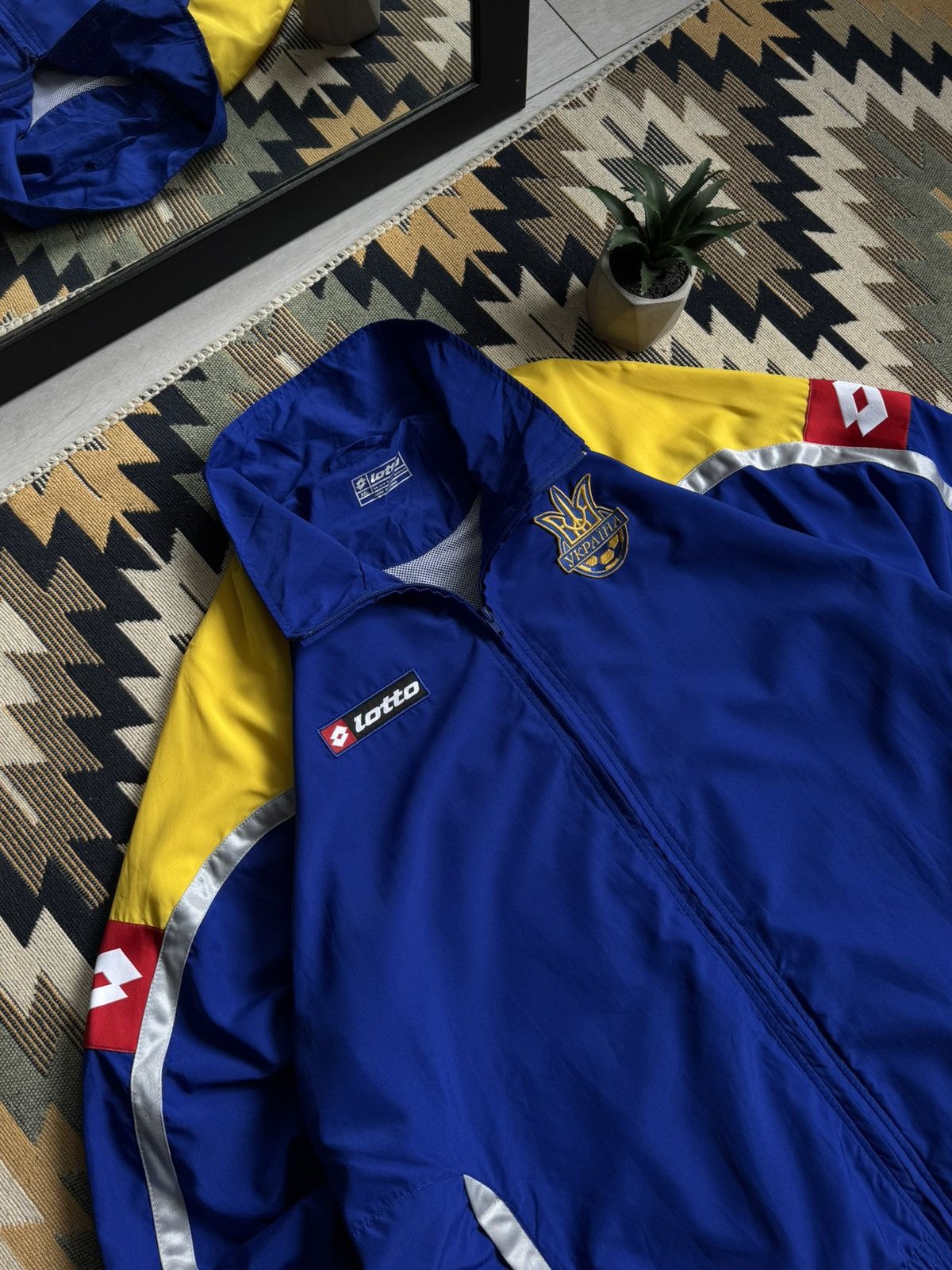 Lotto Sport Vintage Lotto Ukraine 2006-08 Soccer Jacket Blockcore Size US XXL / EU 58 / 5 - 7 Thumbnail