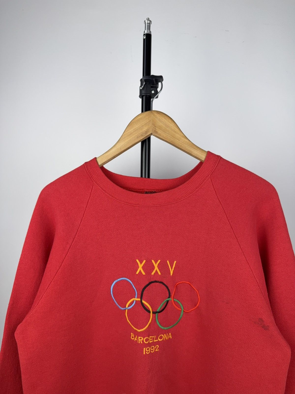 USA Olympics × Vintage VTG 90s Olympic Barcelona 1992 USA Big Logo Faded Sweatshirt Size US M / EU 48-50 / 2 - 2 Thumbnail