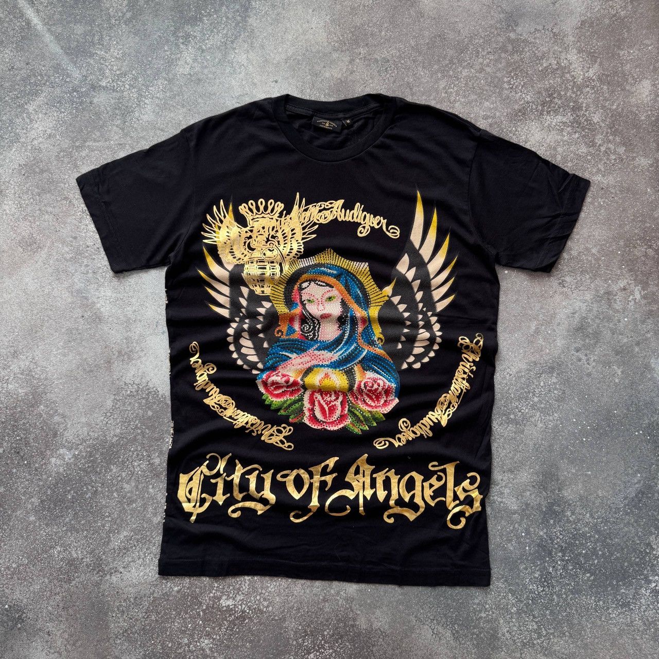 Christian Audigier Christian Audigier (Ed Hardy) Rhinestones Y2K T-Shirt Size US M / EU 48-50 / 2 - 1 Thumbnail