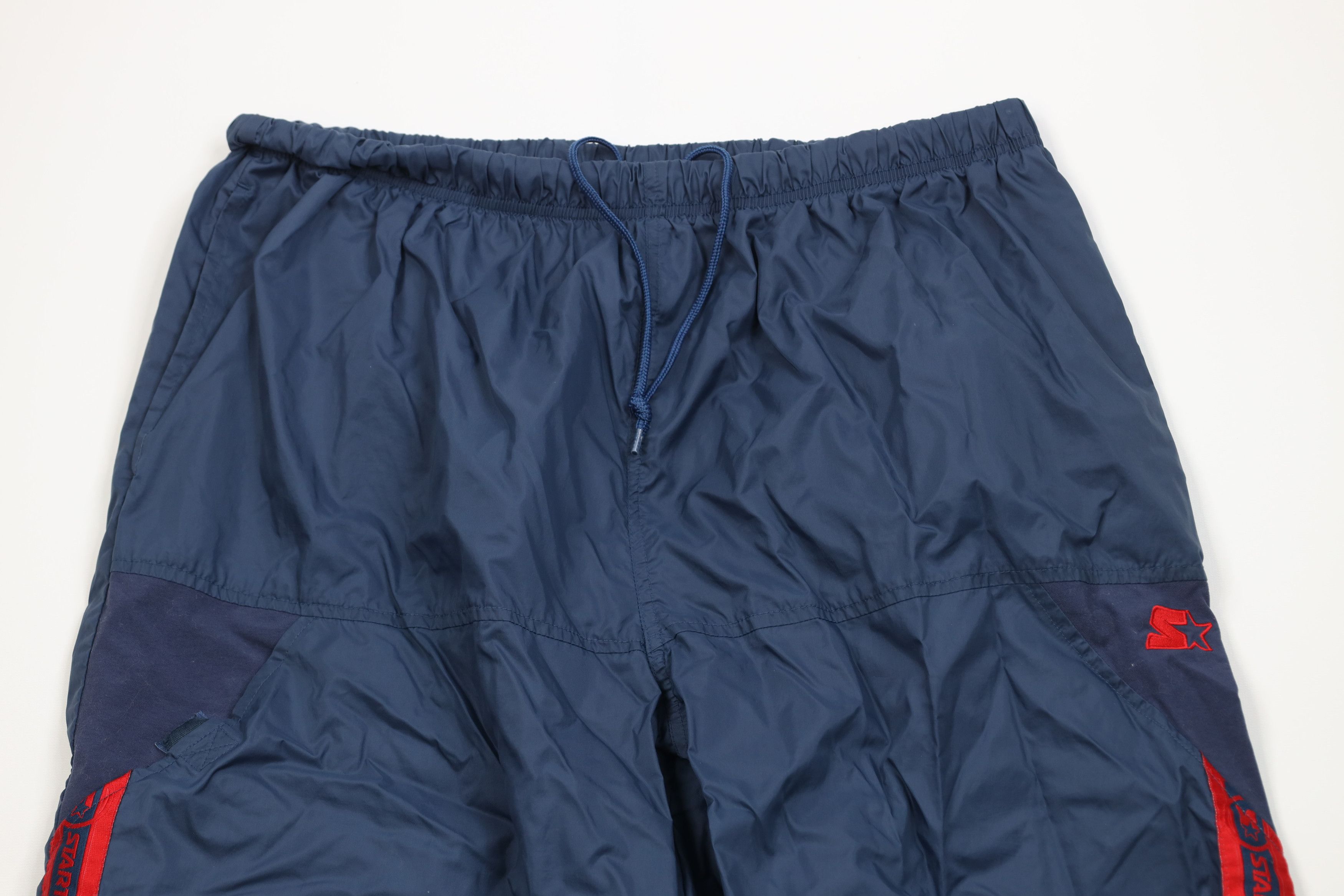 Starter Vintage 90s Starter Taped Logo Wide Leg Windbreaker Pants Size US 38 / EU 54 - 2 Thumbnail