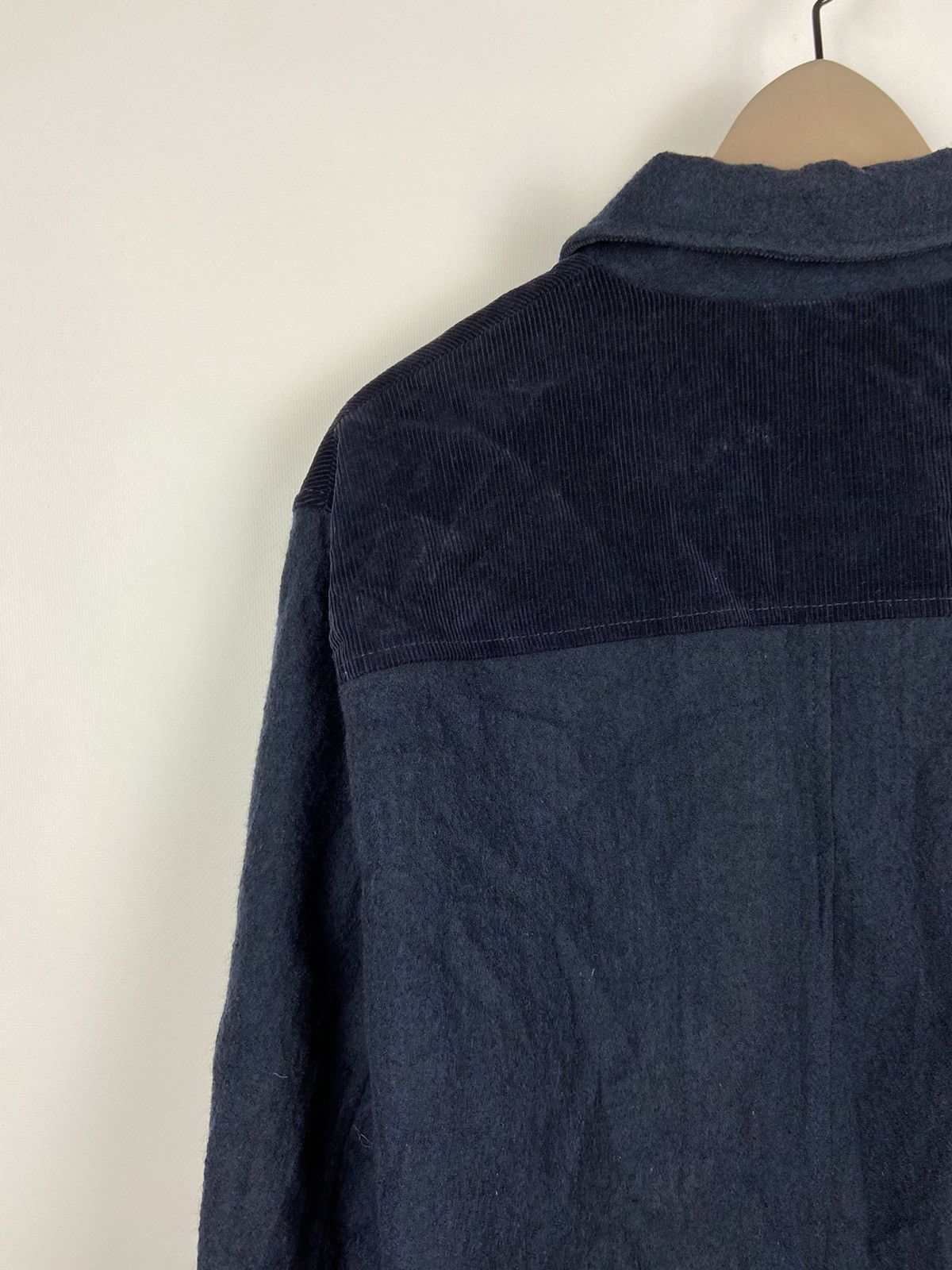 Designer × Oliver Spencer Oliver Spencer Corduroy/Wool Zip Up Jacket Blue Men Size US S / EU 44-46 / 1 - 17 Thumbnail