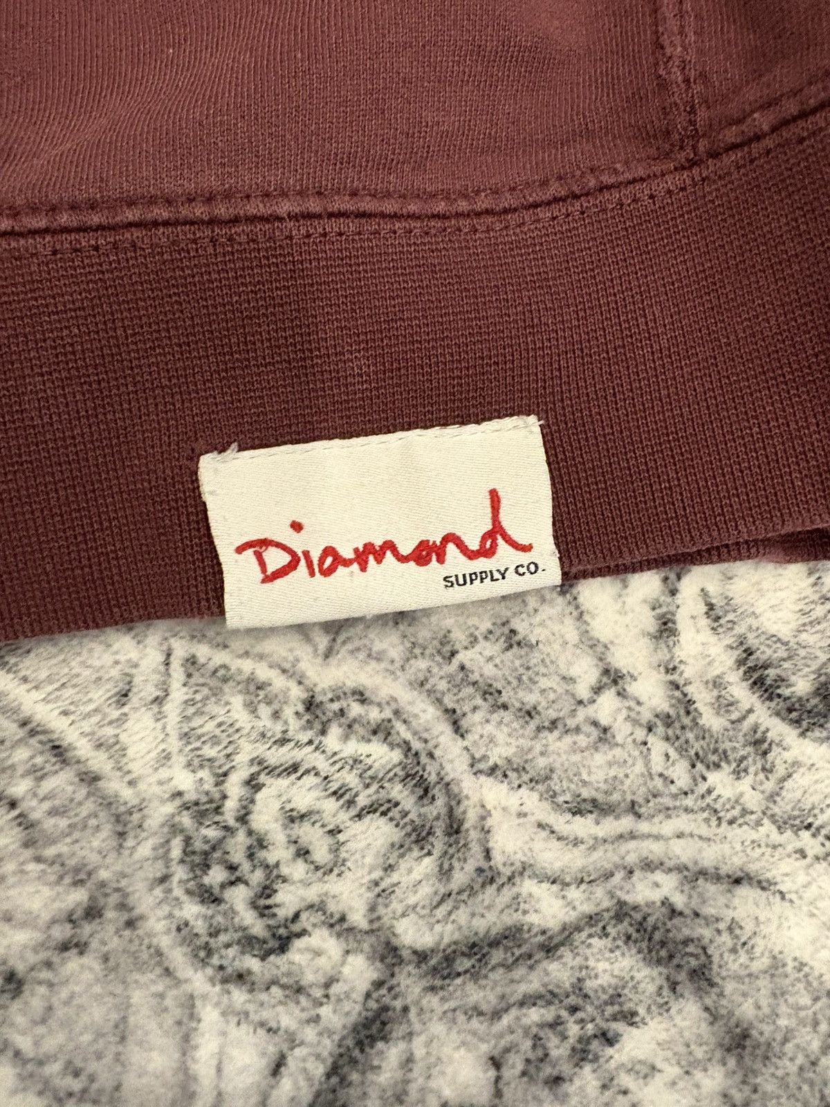 Diamond Supply Co. Burgundy diamond n co sweatshirt Size US M / EU 48-50 / 2 - 5 Thumbnail