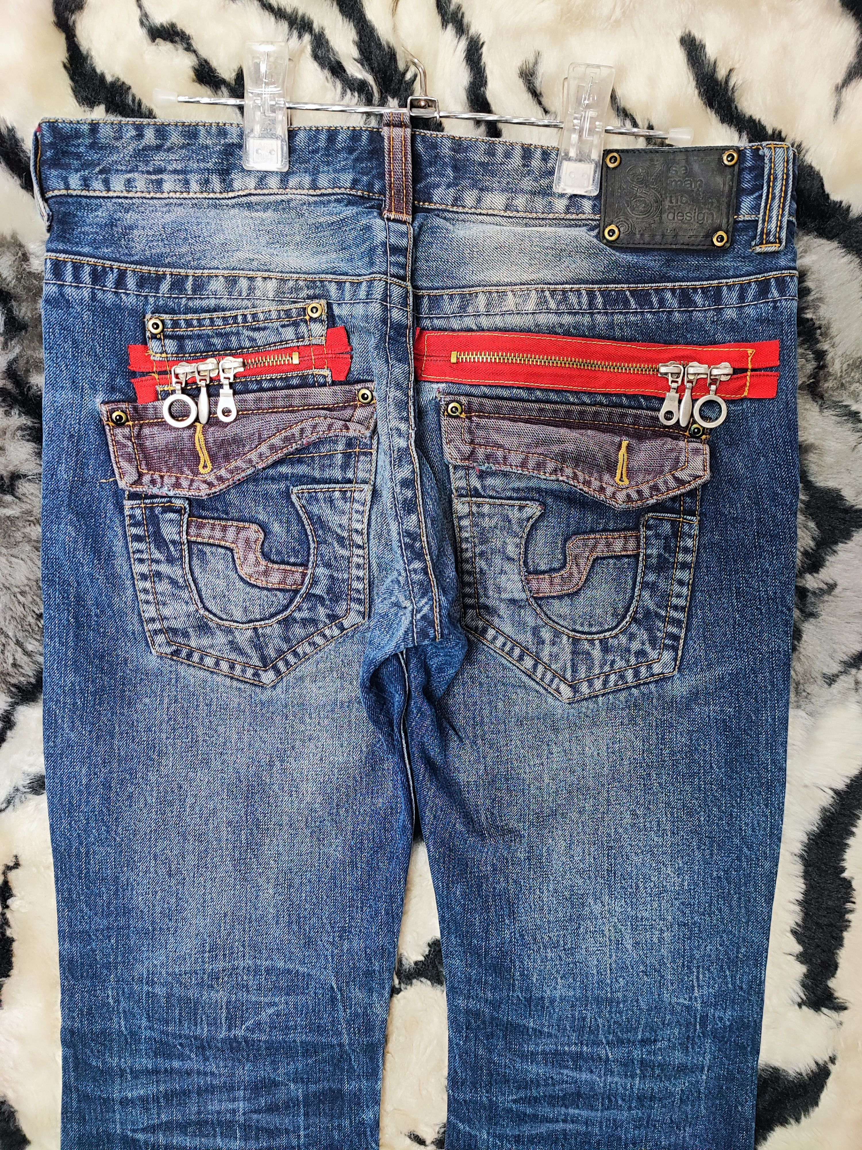 semanticdesign Semantic Design Flared Bootcut Japan Jeans Punk Distressed Size US 32 / EU 48 - 12 Thumbnail