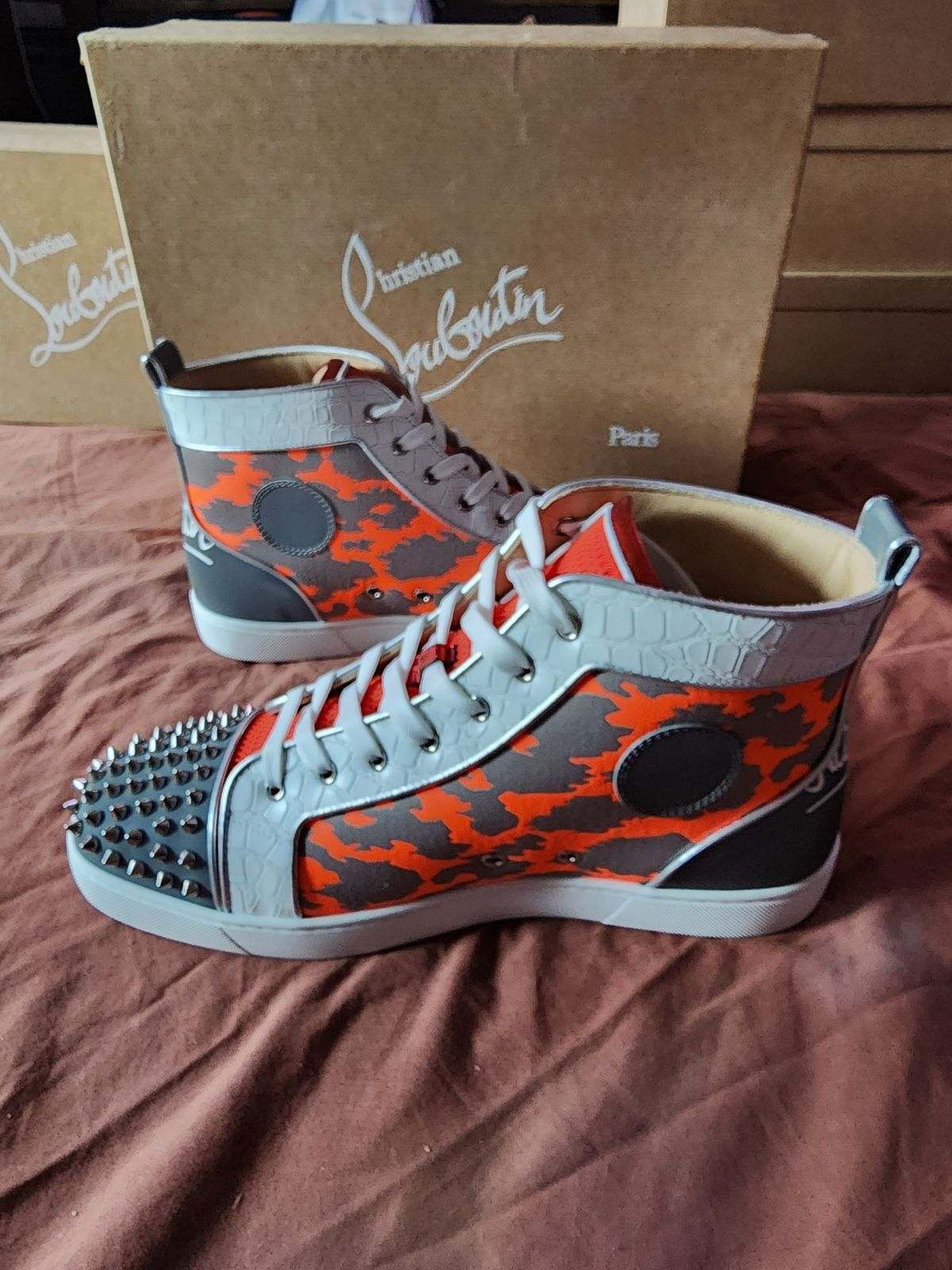 Christian Louboutin New Christian Louboutin Fun Lou Spikes Flat Men’s Size 12.5 Size US 12.5 / EU 45-46 - 3 Thumbnail