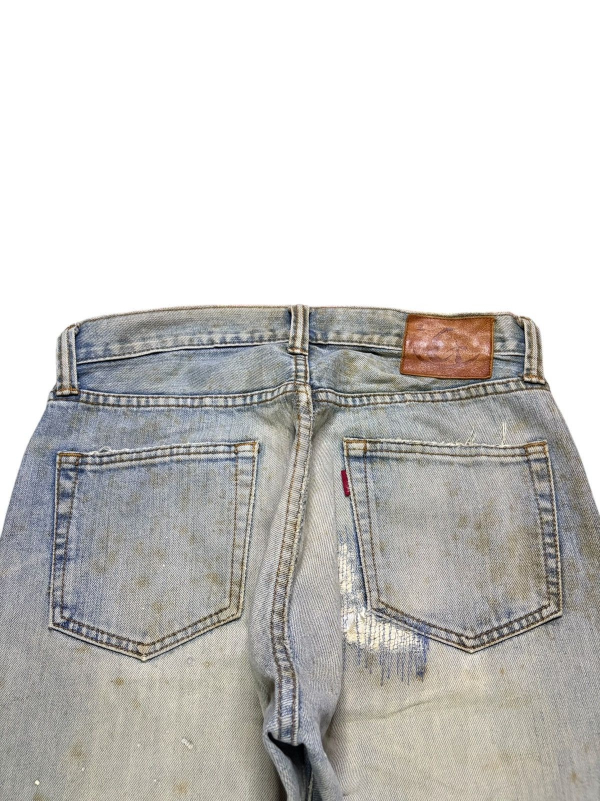 Eternal × Japanese Brand Vintage Eternal Button Fly Mud Wash Painted Distressed Jeans Size US 30 / EU 46 - 8 Thumbnail