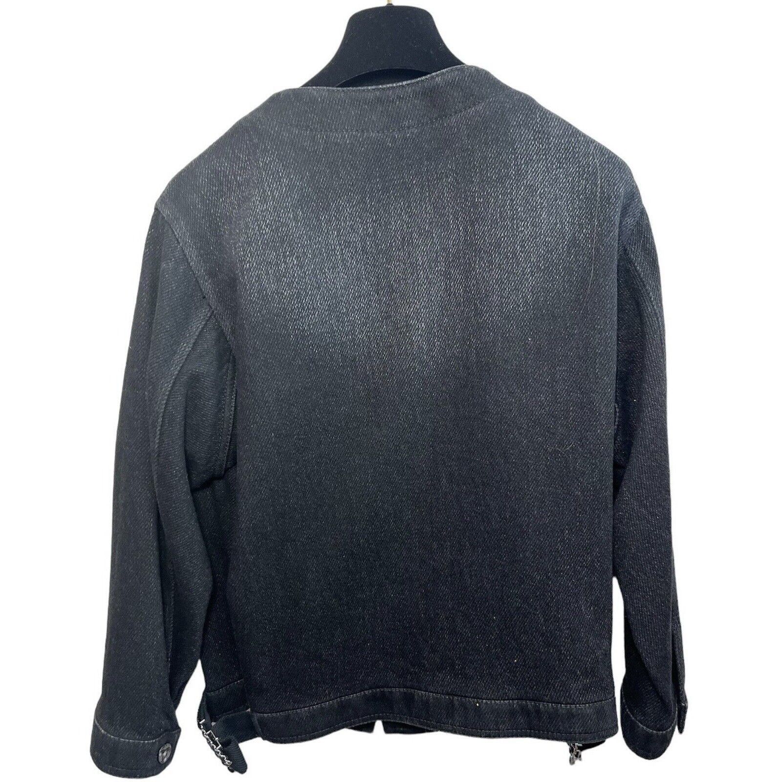 Chanel Chanel size 34 in Denim jean jacket Veste Noire Size S / US 4 / IT 40 - 4 Thumbnail